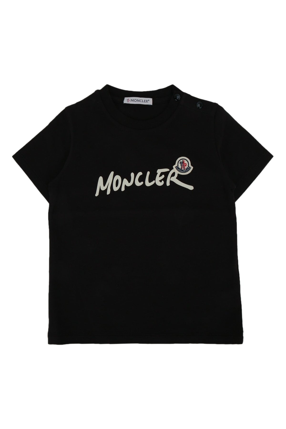 Moncler Jr Logo-Print T-Shirt — Black by Moncler Jr