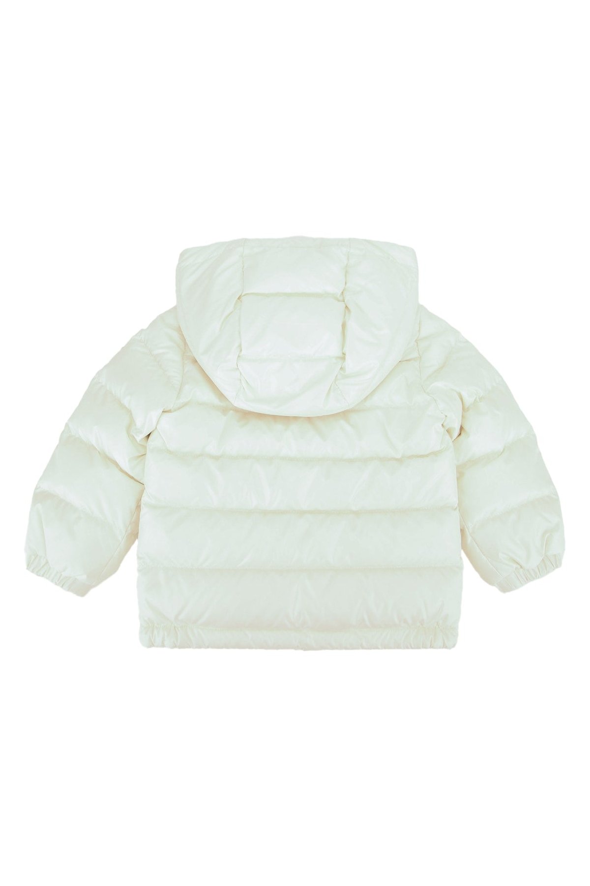 Moncler Jr Mesles Down Jacket — White, view 2