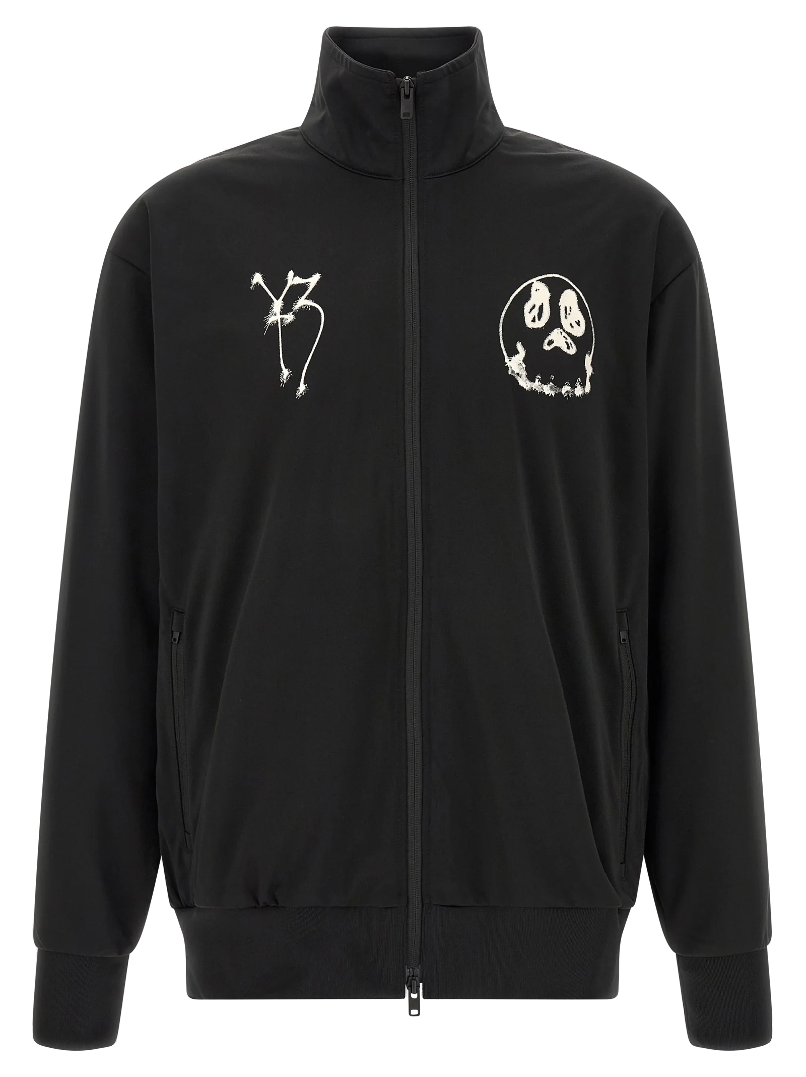 Y-3 Graphic-Print Technical Tricot Jacket — Black by Y-3