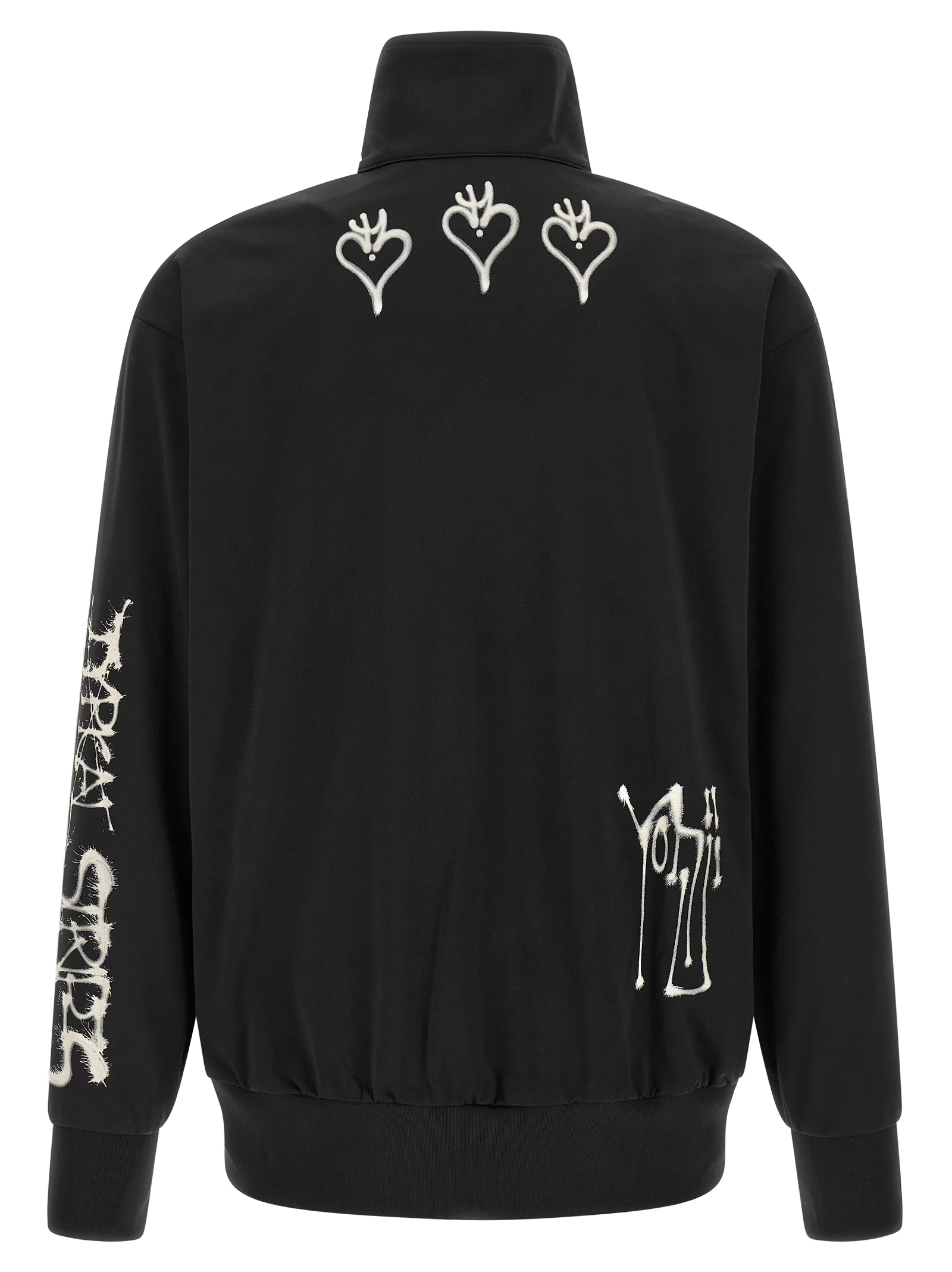 Y-3 Graphic-Print Technical Tricot Jacket — Black, view 2