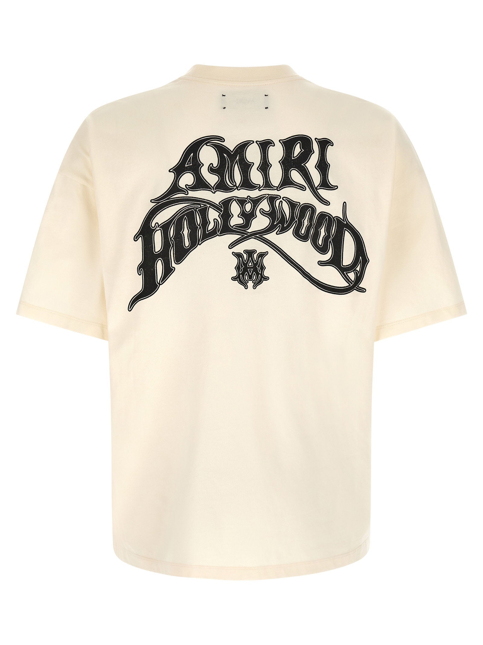 Amiri Hollywood T-Shirt — Cream, view 2