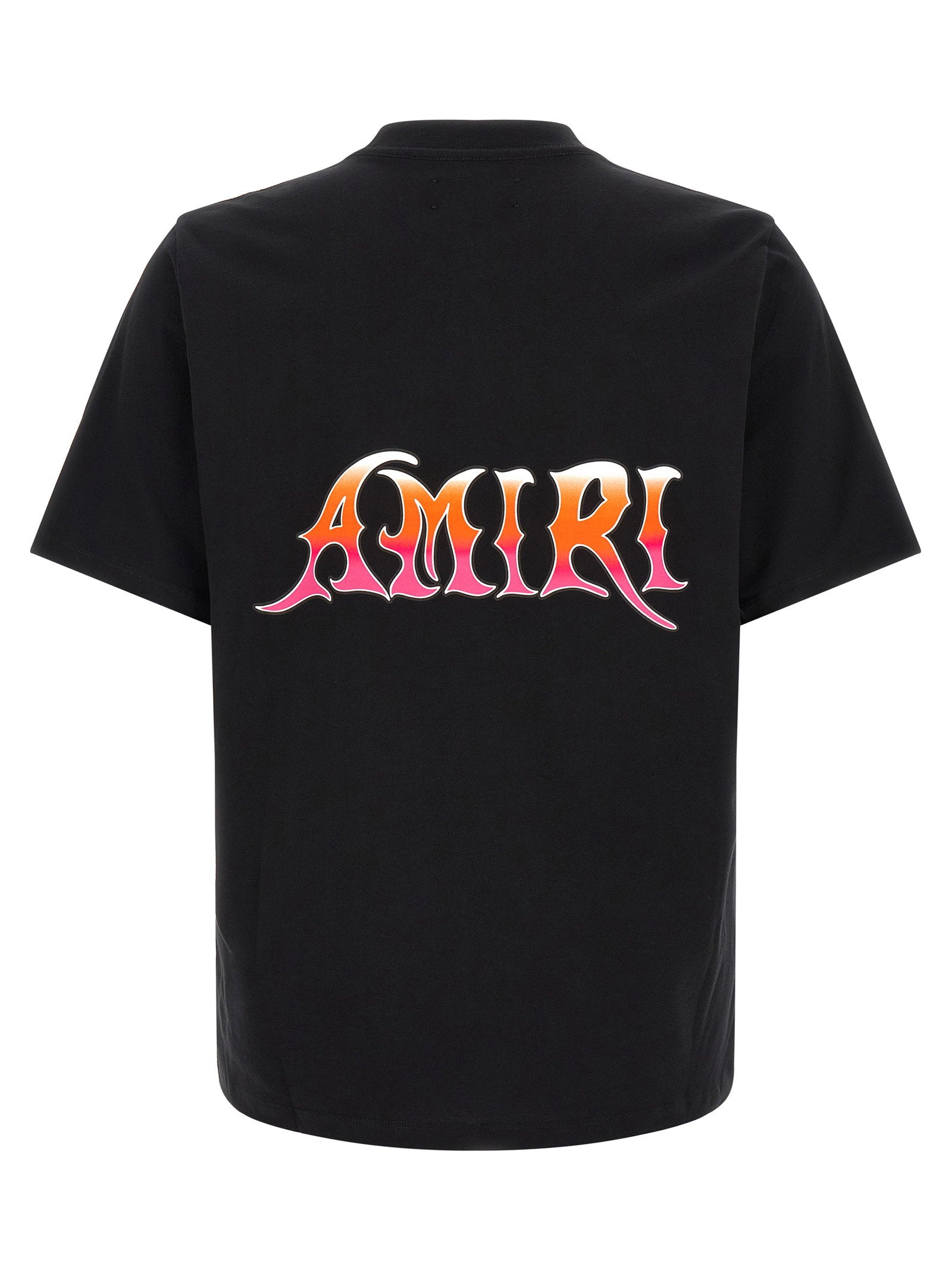 Amiri Logo-Gradient Print T-Shirt — Black, view 2