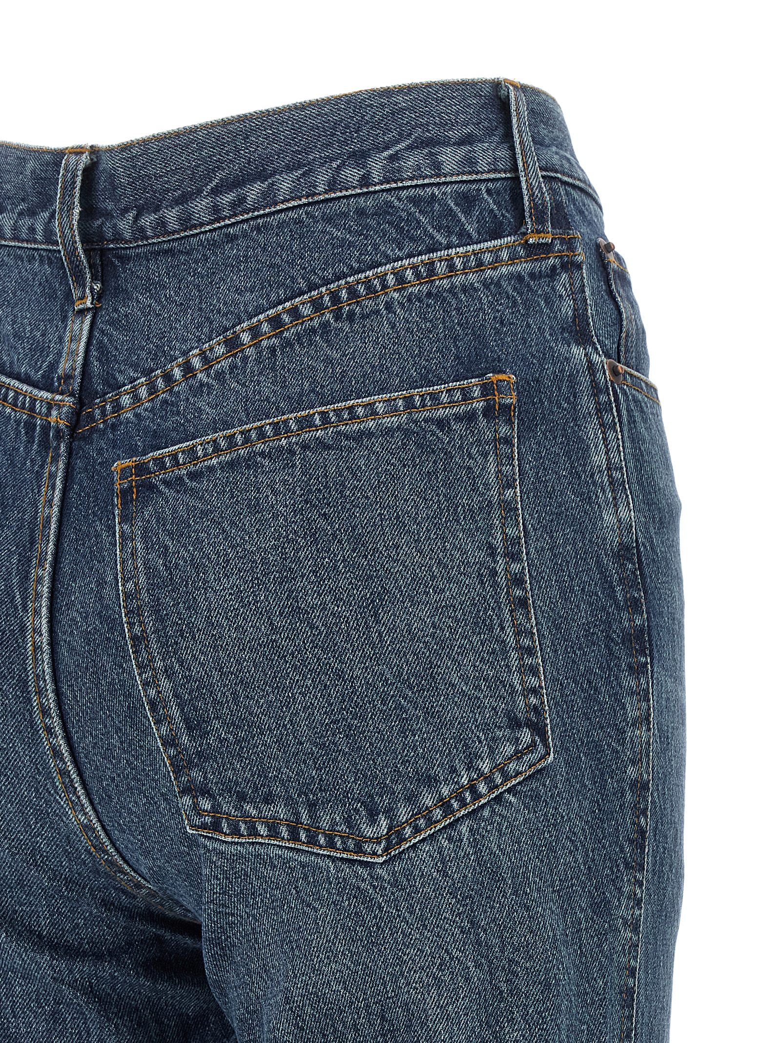 Co High-Waist Flared Jeans — Blue, view 4