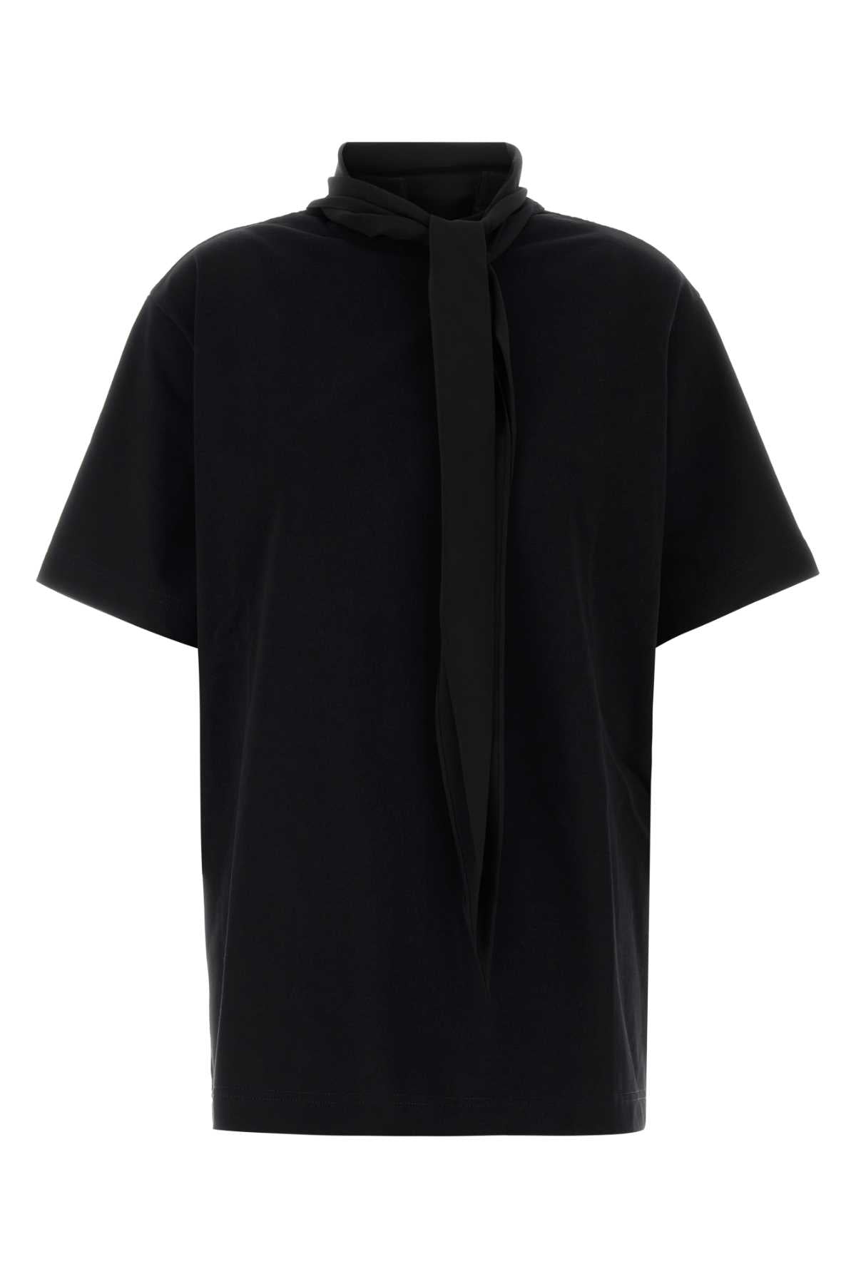 Carven Cotton Terry Hoodie — Black by Carven