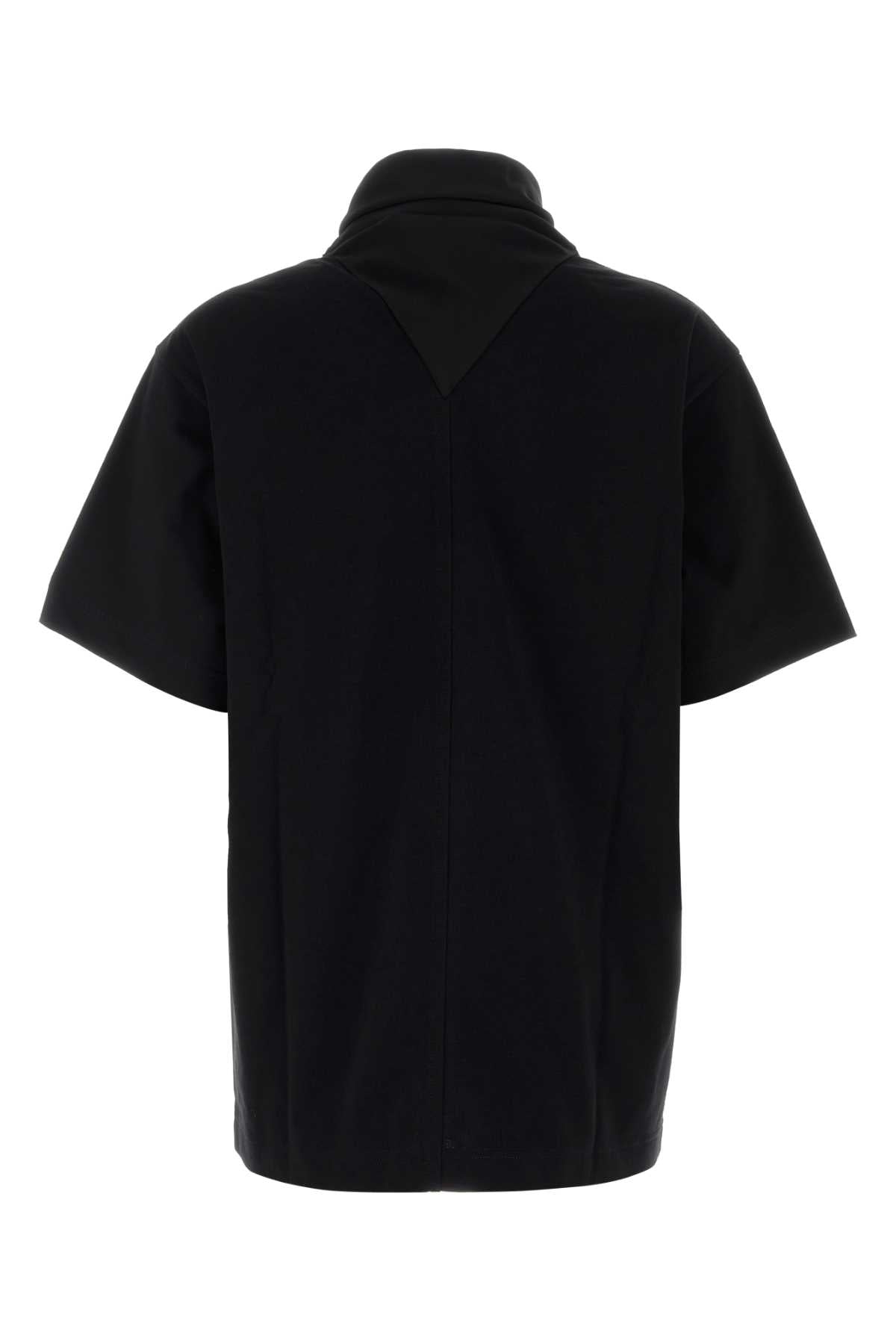 Carven Cotton Terry Hoodie — Black, view 2