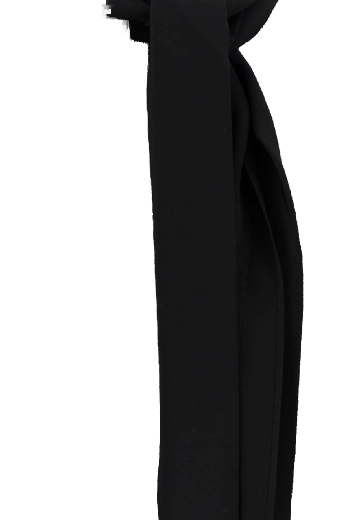 Carven Cotton Terry Hoodie — Black, view 3