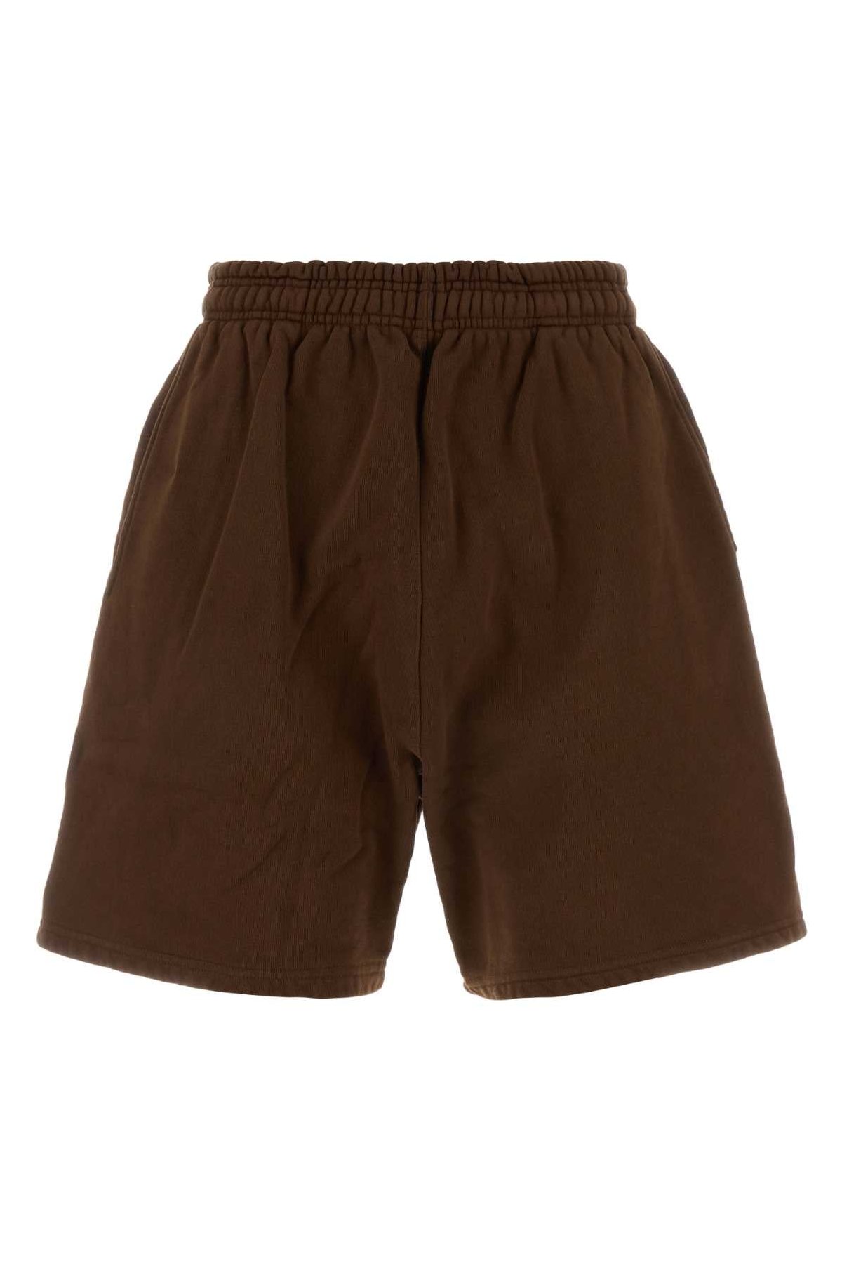 Entire Studios Cotton Shorts — Brown by Entire Studios