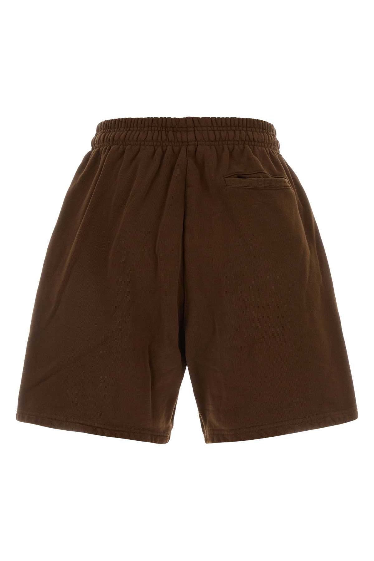 Entire Studios Cotton Shorts — Brown, view 2