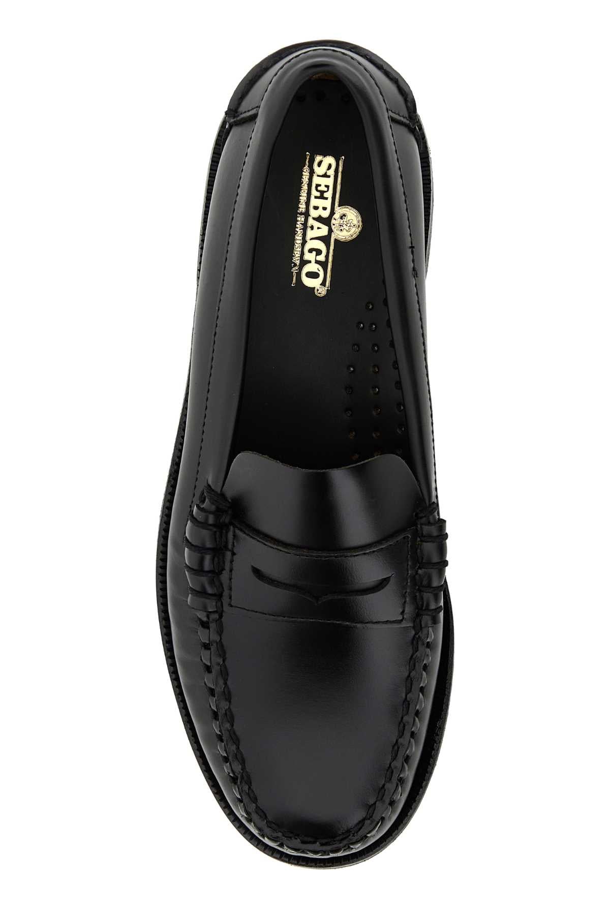 Sebago Leather Penny Loafer — Black, view 3