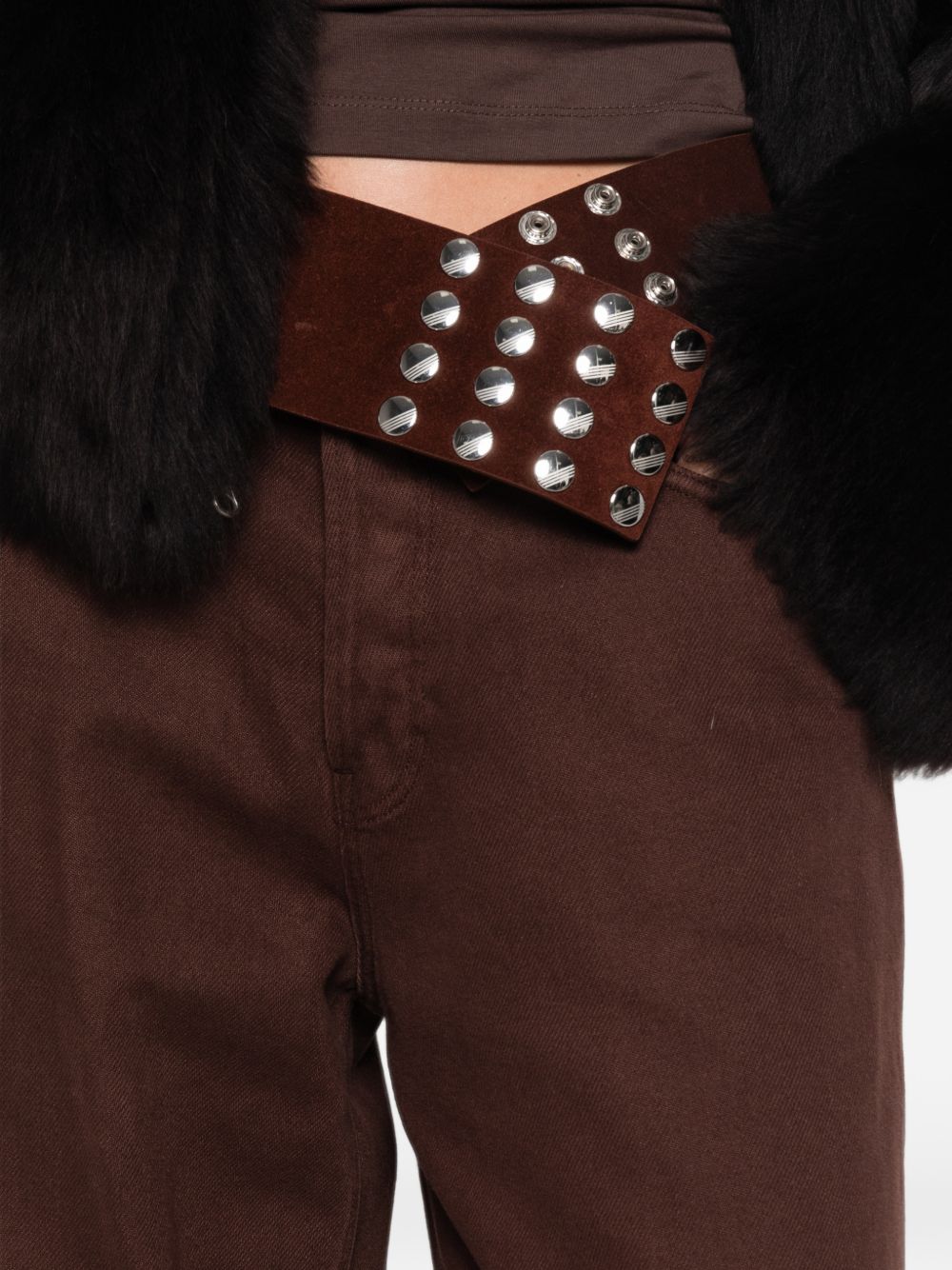 Haikure Bethany Jeans — Brown, view 3