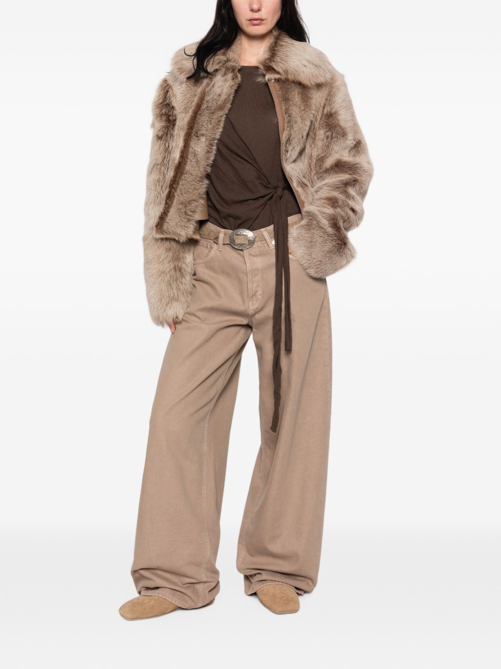 Haikure Bethany Jeans — Beige, view 4