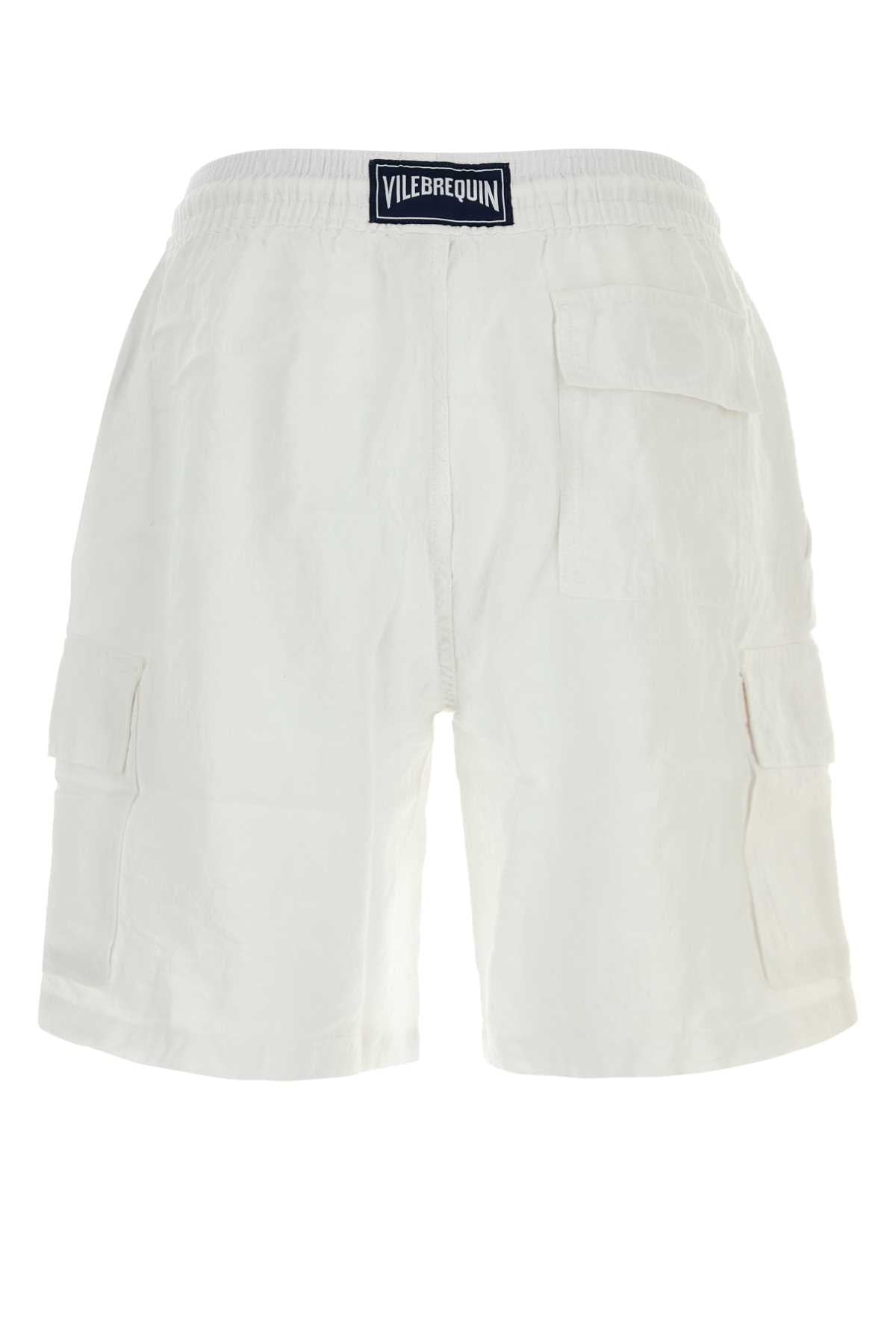 Vilebrequin Baie Bermuda Shorts — White, view 2