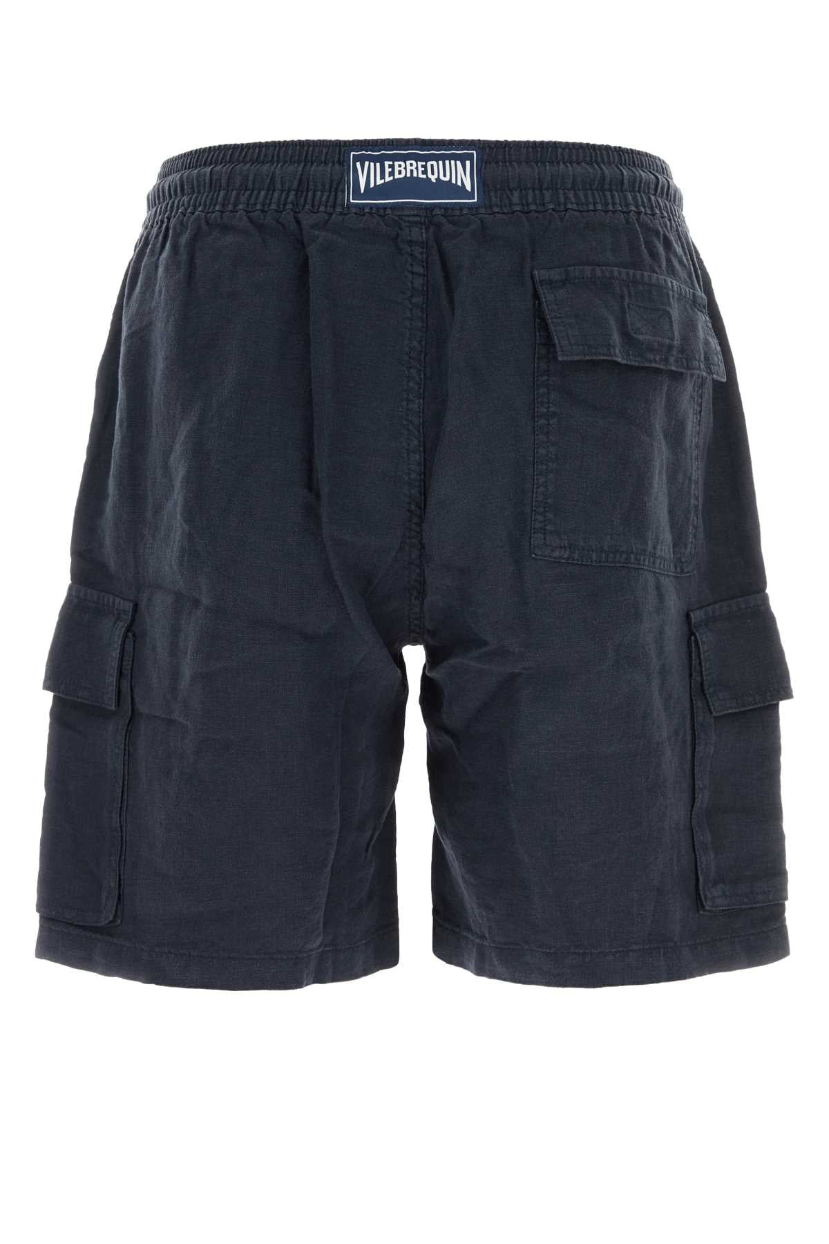 Vilebrequin Baie Bermudas Bermuda Shorts — Navy, view 2
