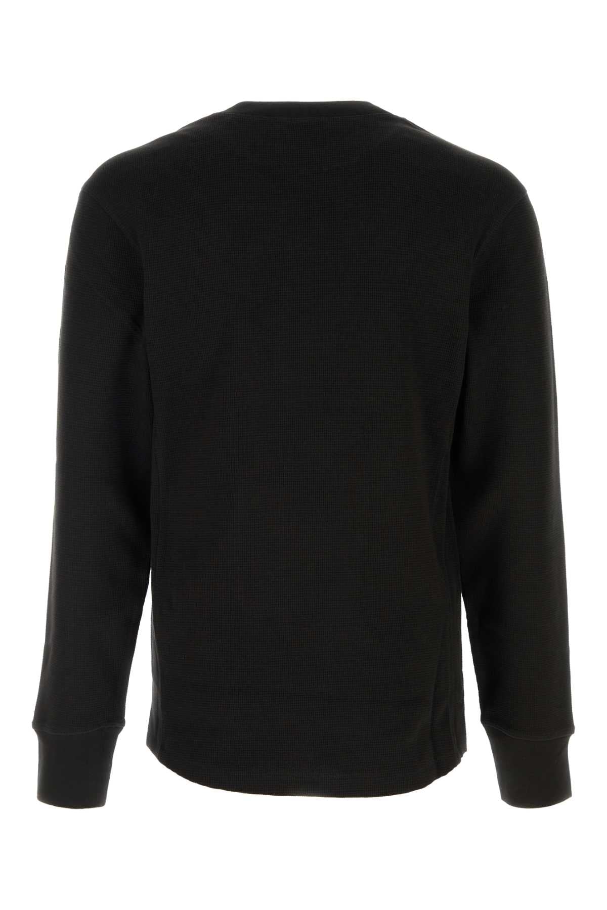 Entire Studios Long Sweatshirt — Black, view 2