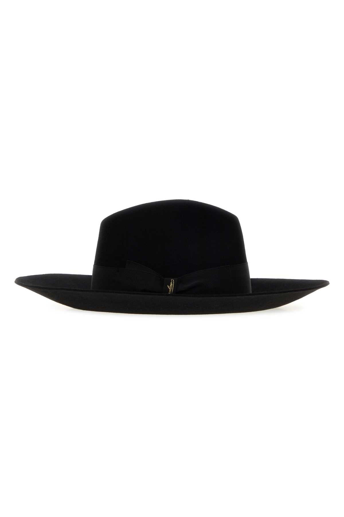 Borsalino Fedora — Black, view 2