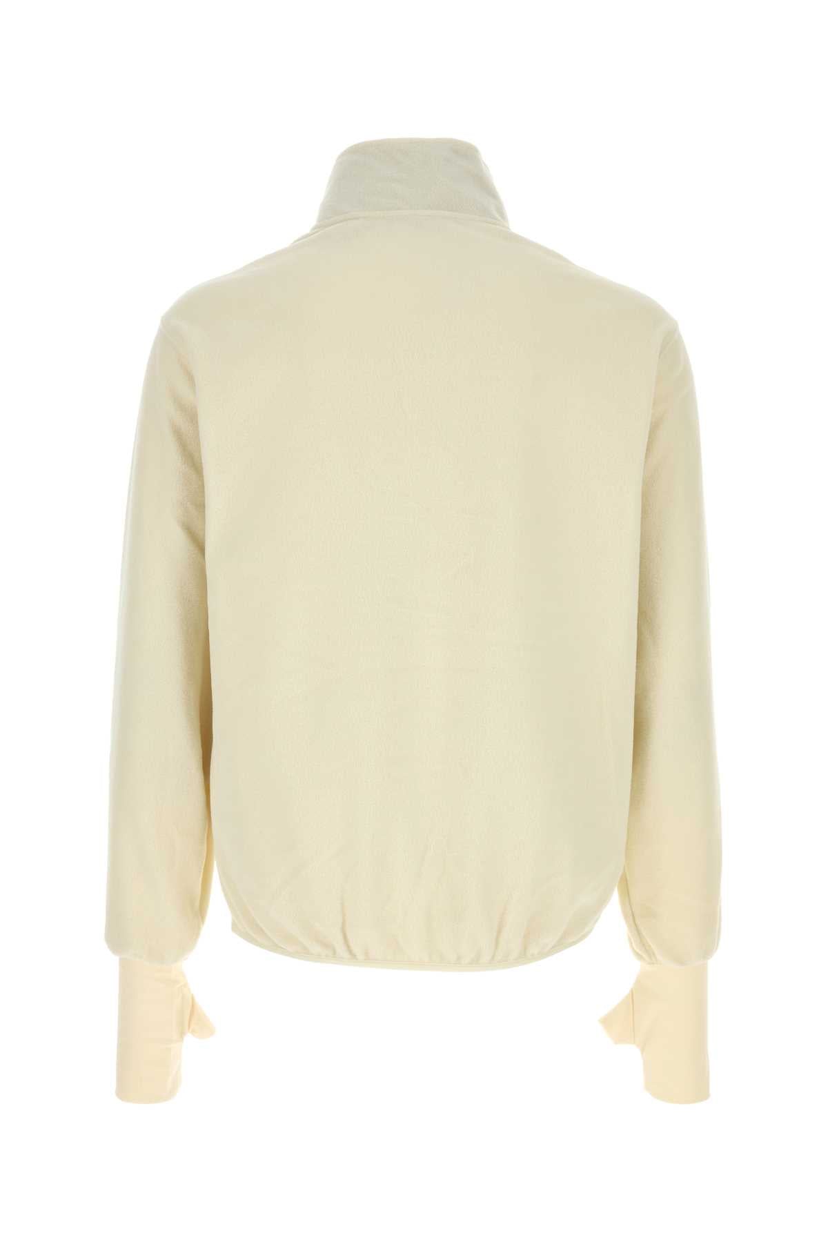 Entire Studios Fleece Sweatshirt — Cream, view 2