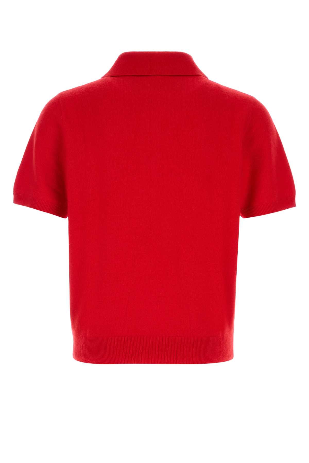 Entire Studios Sleeve Polo Shirt — Red, view 2