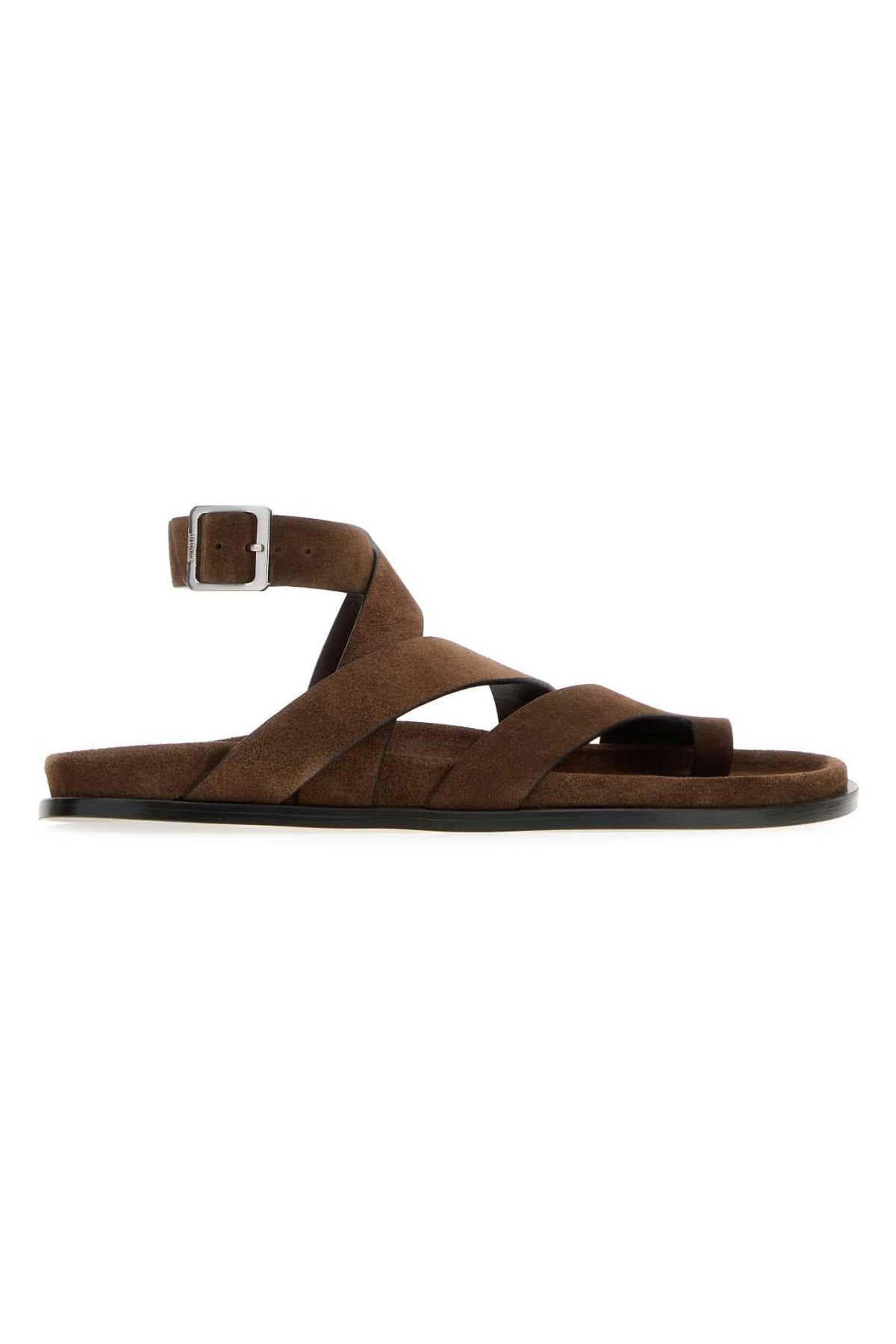 Alohas Suede Sandals — Brown by Alohas