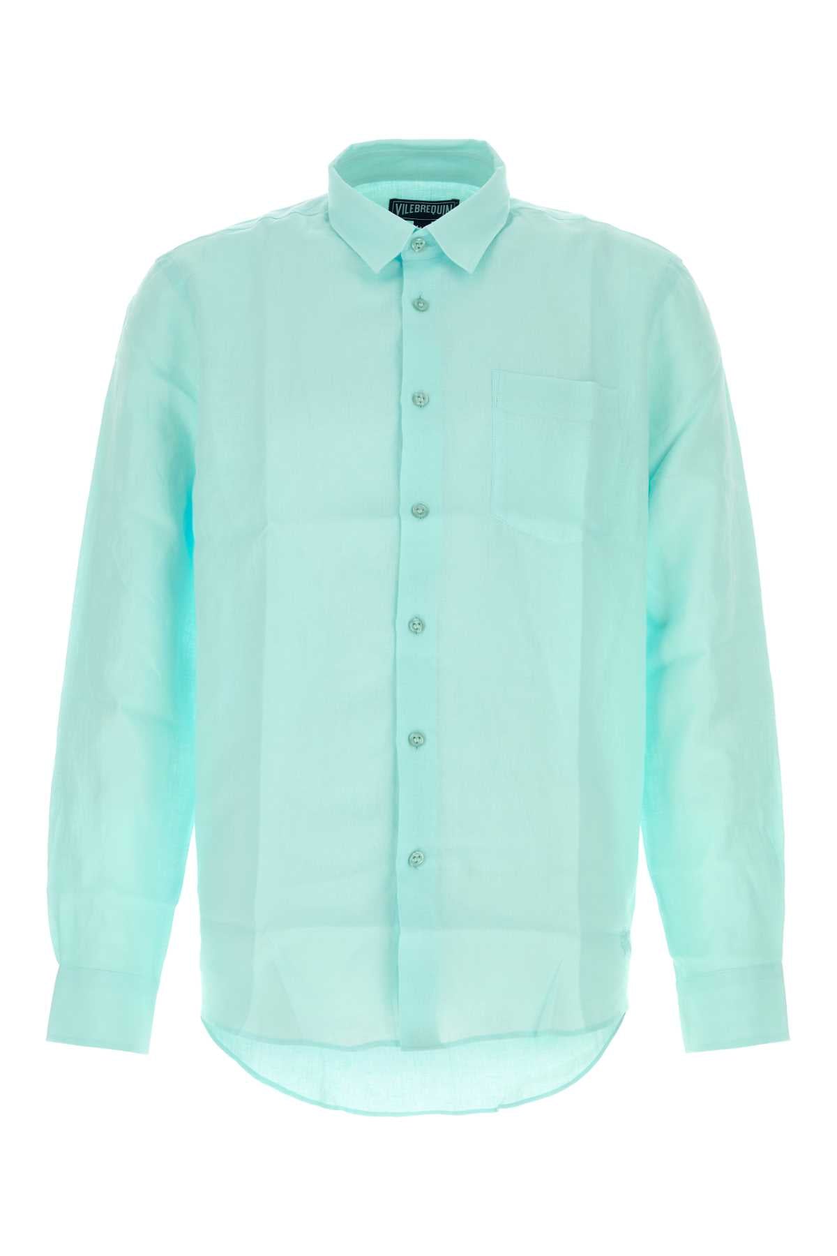 Vilebrequin Linen Shirt — Blue by Vilebrequin