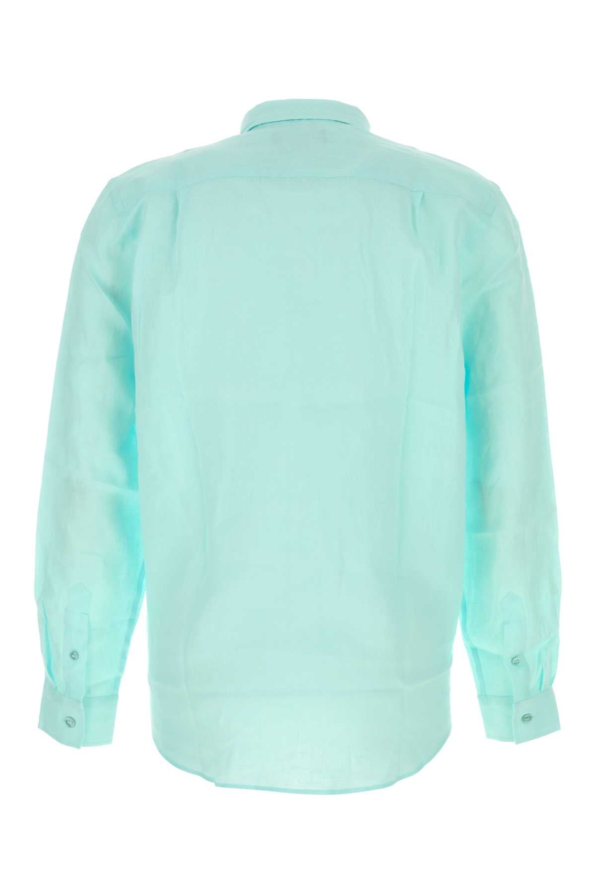 Vilebrequin Linen Shirt — Blue, view 2