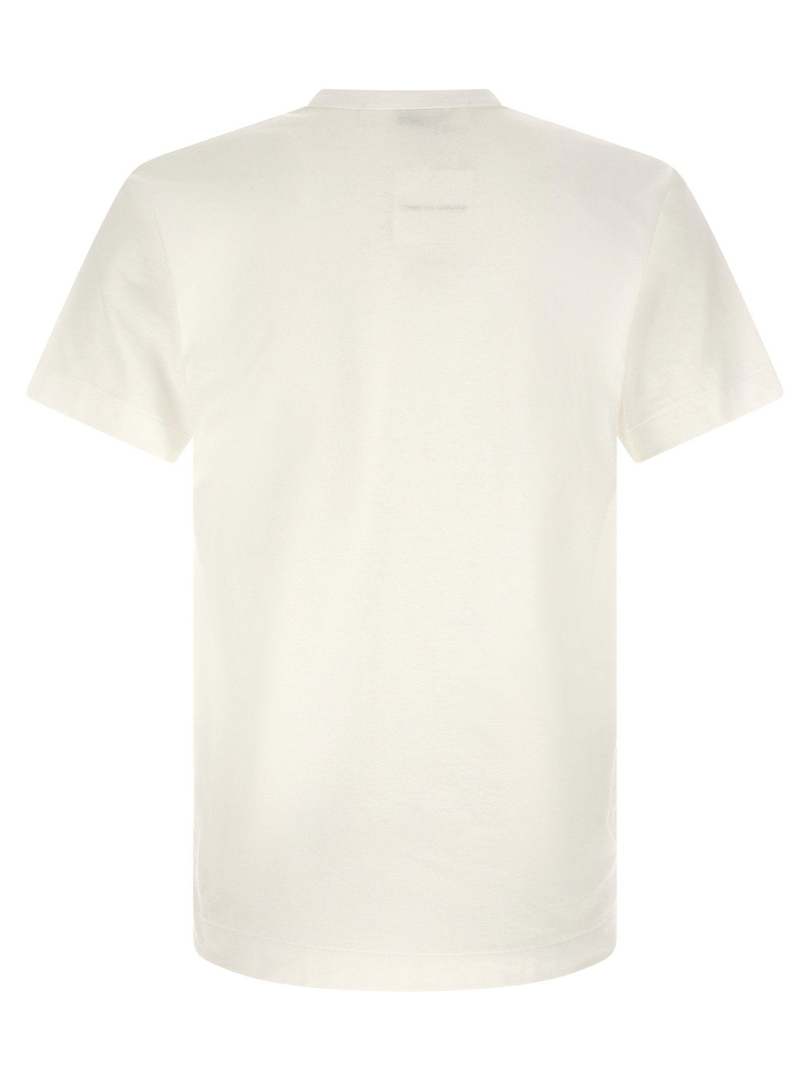 Comme Des Garçons Play Embroidered Heart Patch T-shirt — White, view 2