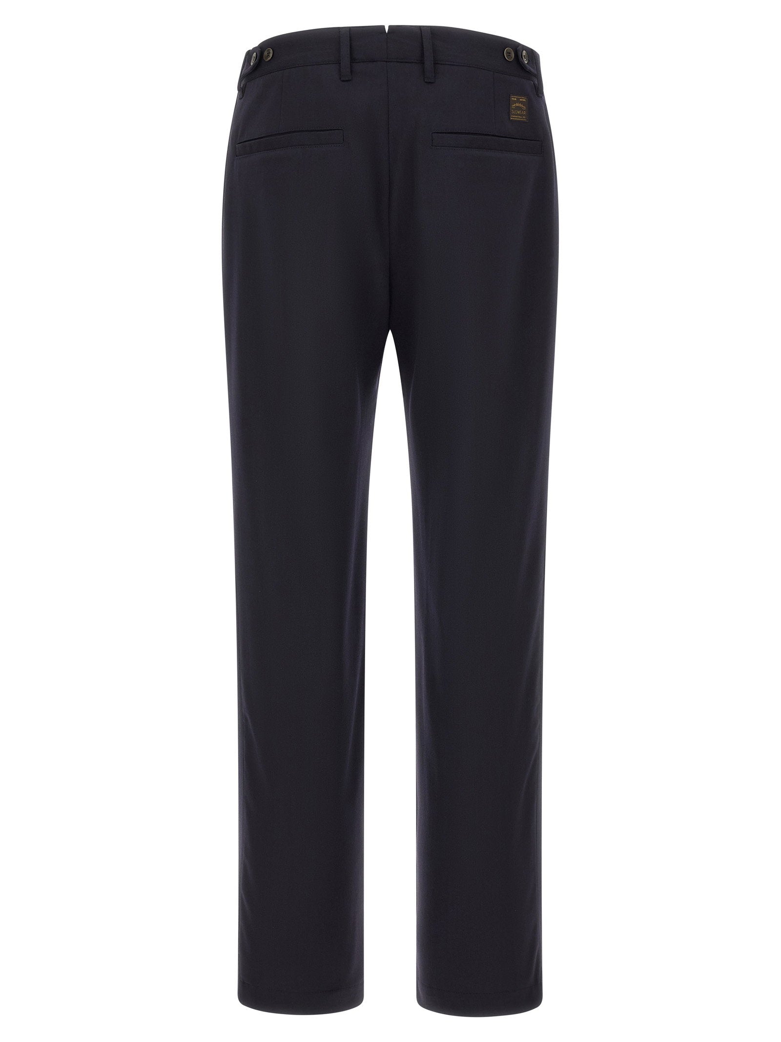 Incotex Pleated Virgin Wool Trousers — Black, view 2