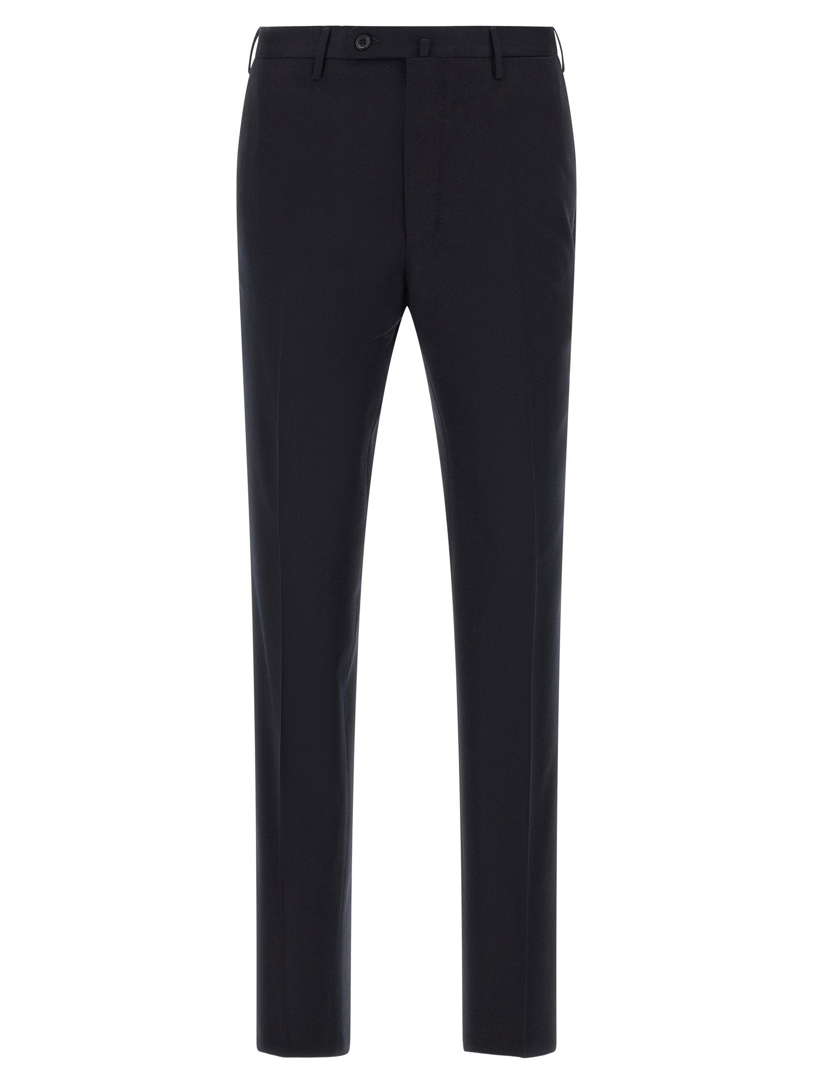 Incotex Virgin Wool Tailored Trousers — Black by Incotex