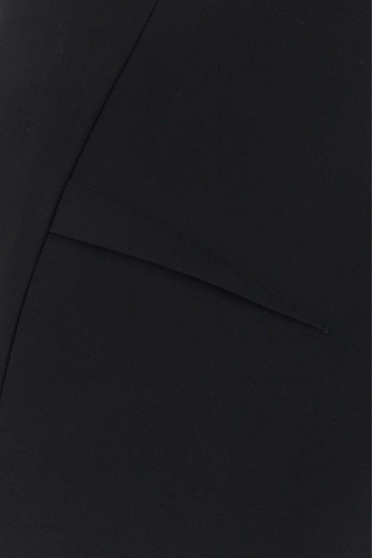 Versace Virgin Wool Pencil Skirt — Black, view 3
