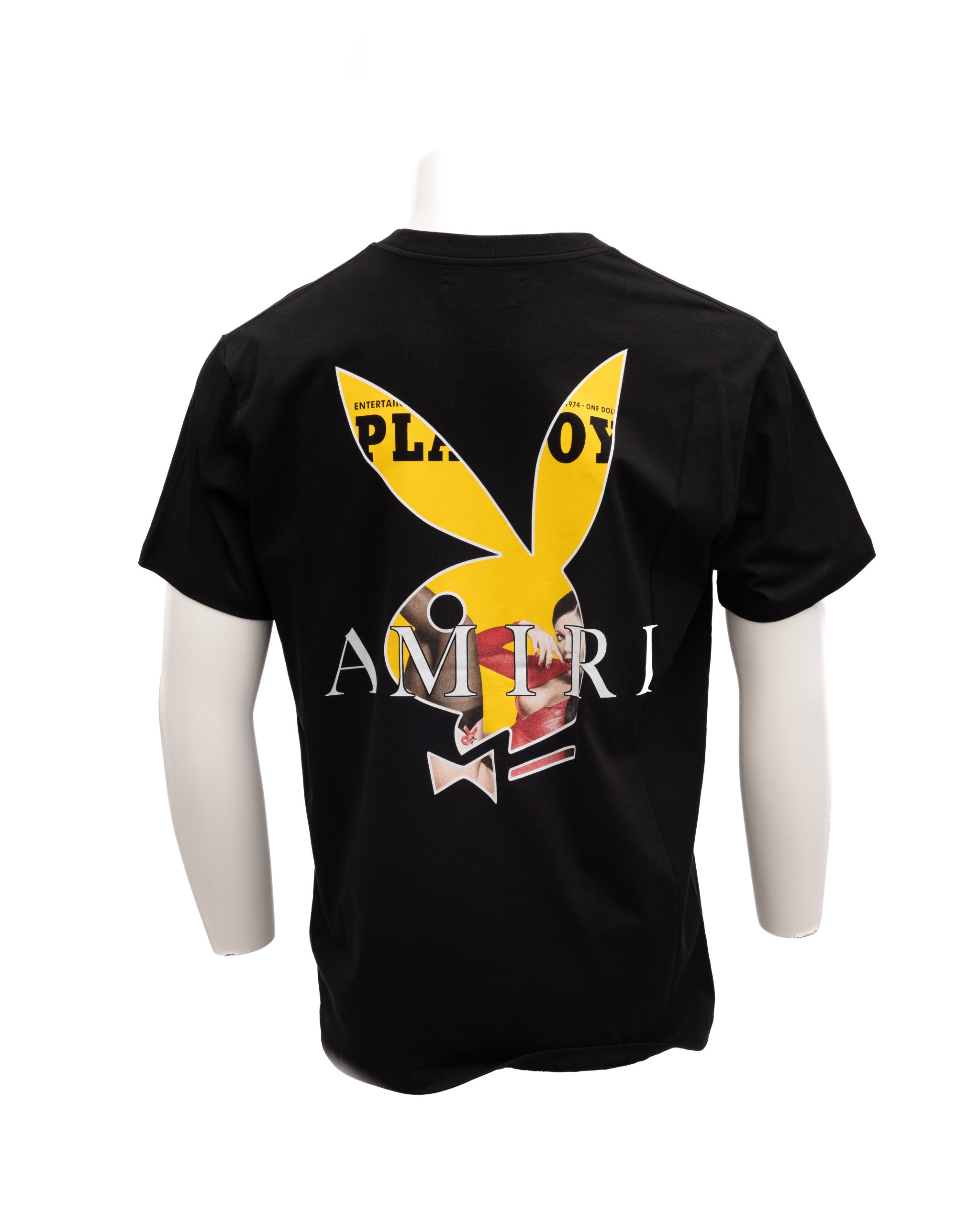 Amiri Logo-Embroidered T-Shirt — Black, view 3