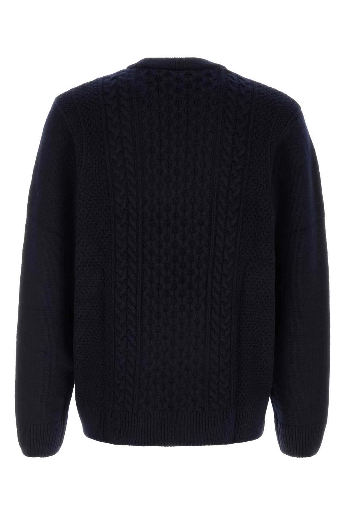 Carhartt Wip Wool Blend Cable Knit Sweater — Navy, view 2