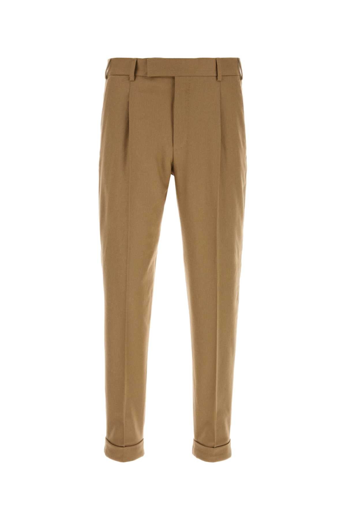 Pt Torino Stretch Wool Blend Trousers — Beige by Pt Torino