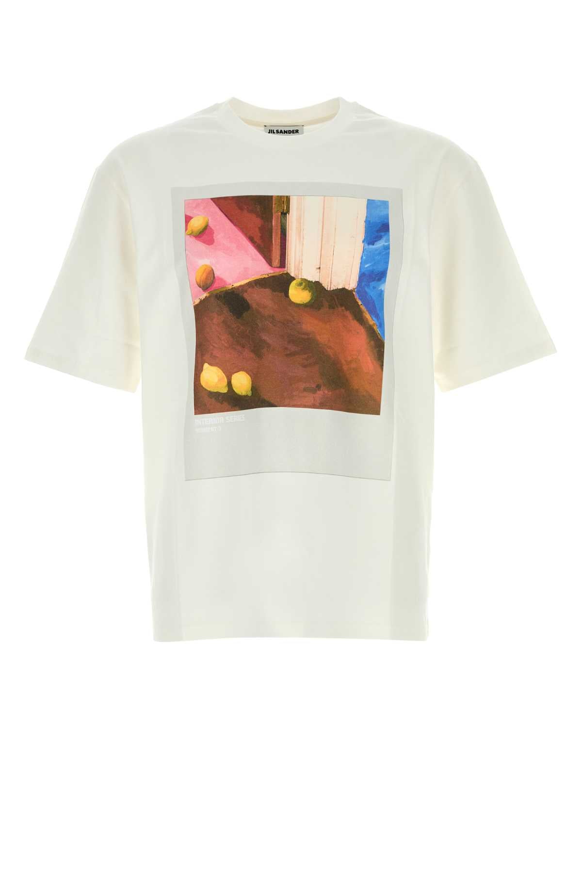 Jil Sander Bright Shadow Photograph Print T-Shirt — White by Jil Sander