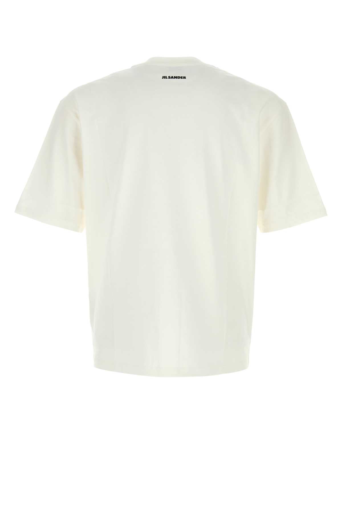 Jil Sander Bright Shadow Photograph Print T-Shirt — White, view 2