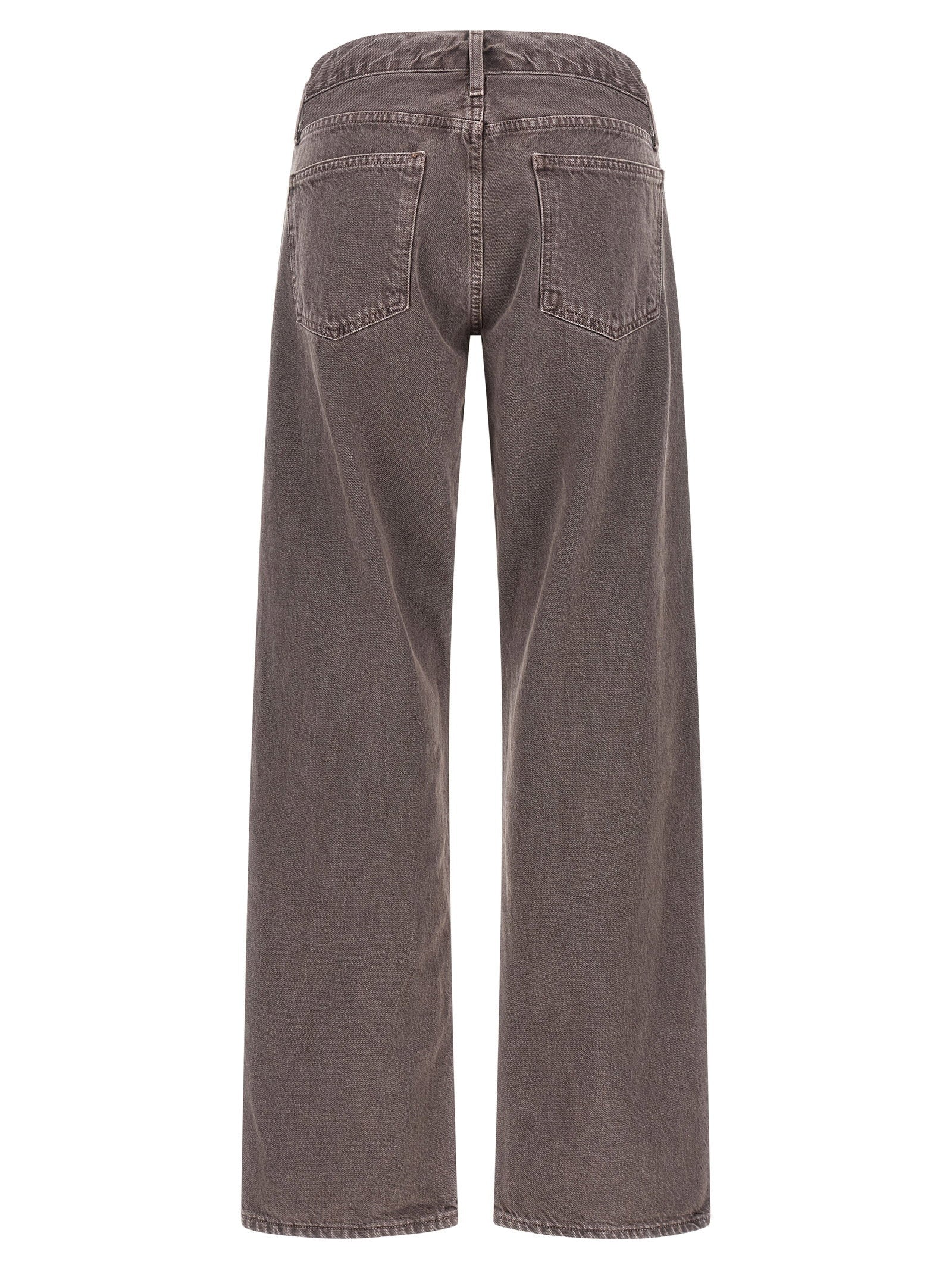 Agolde Low Rise Vintage Wash Jeans — Gray, view 2