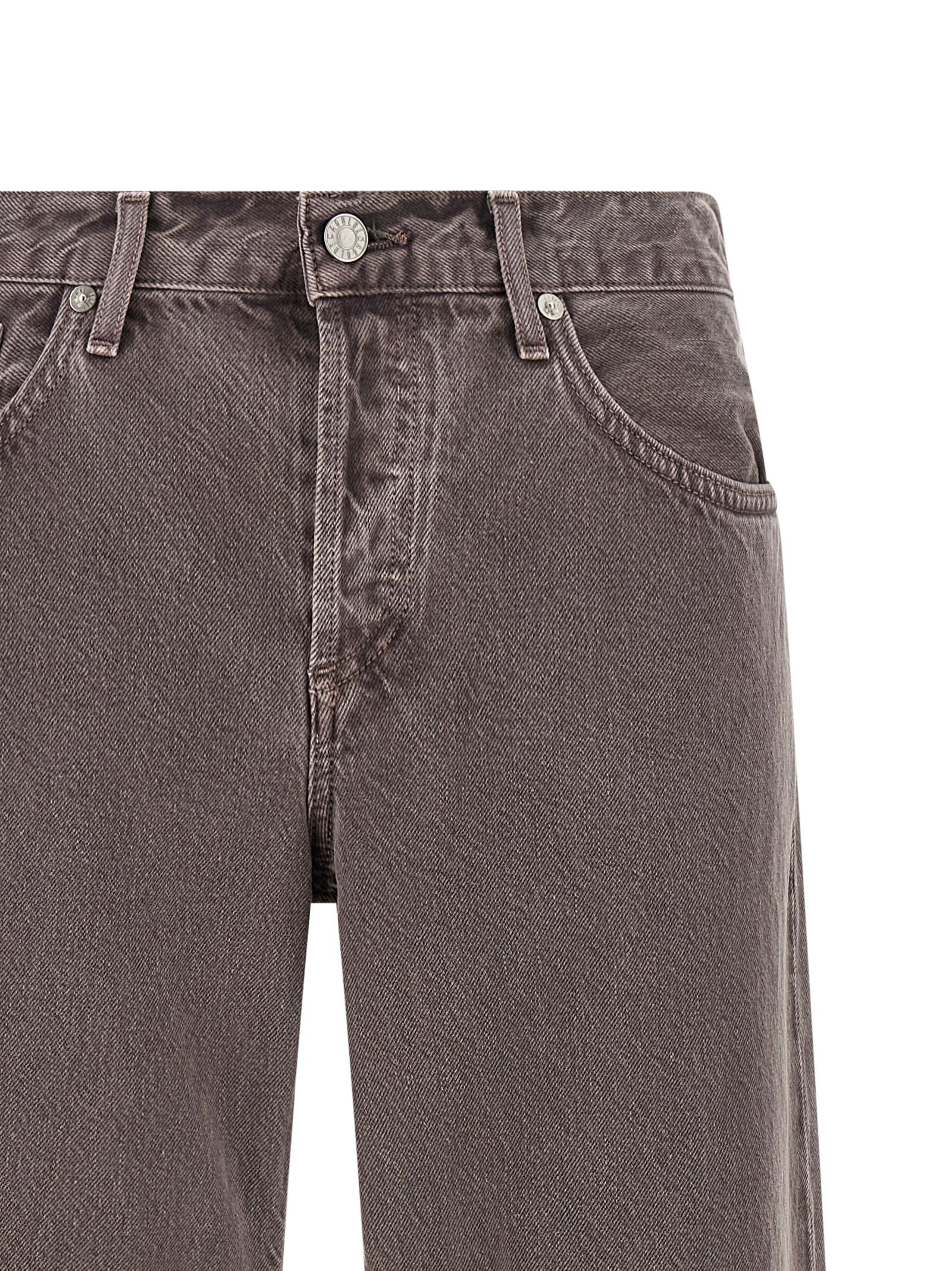 Agolde Low Rise Vintage Wash Jeans — Gray, view 3