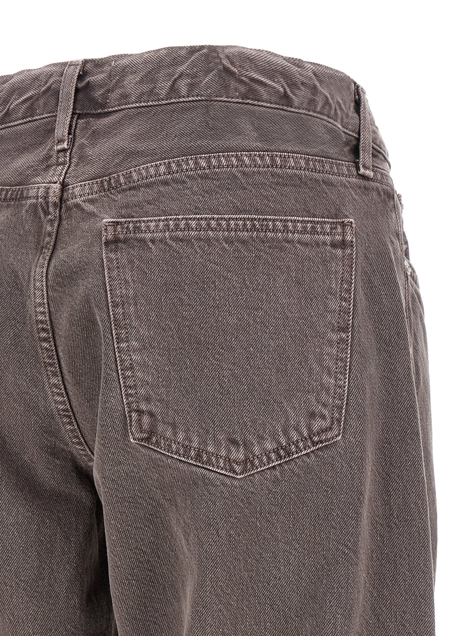 Agolde Low Rise Vintage Wash Jeans — Gray, view 4