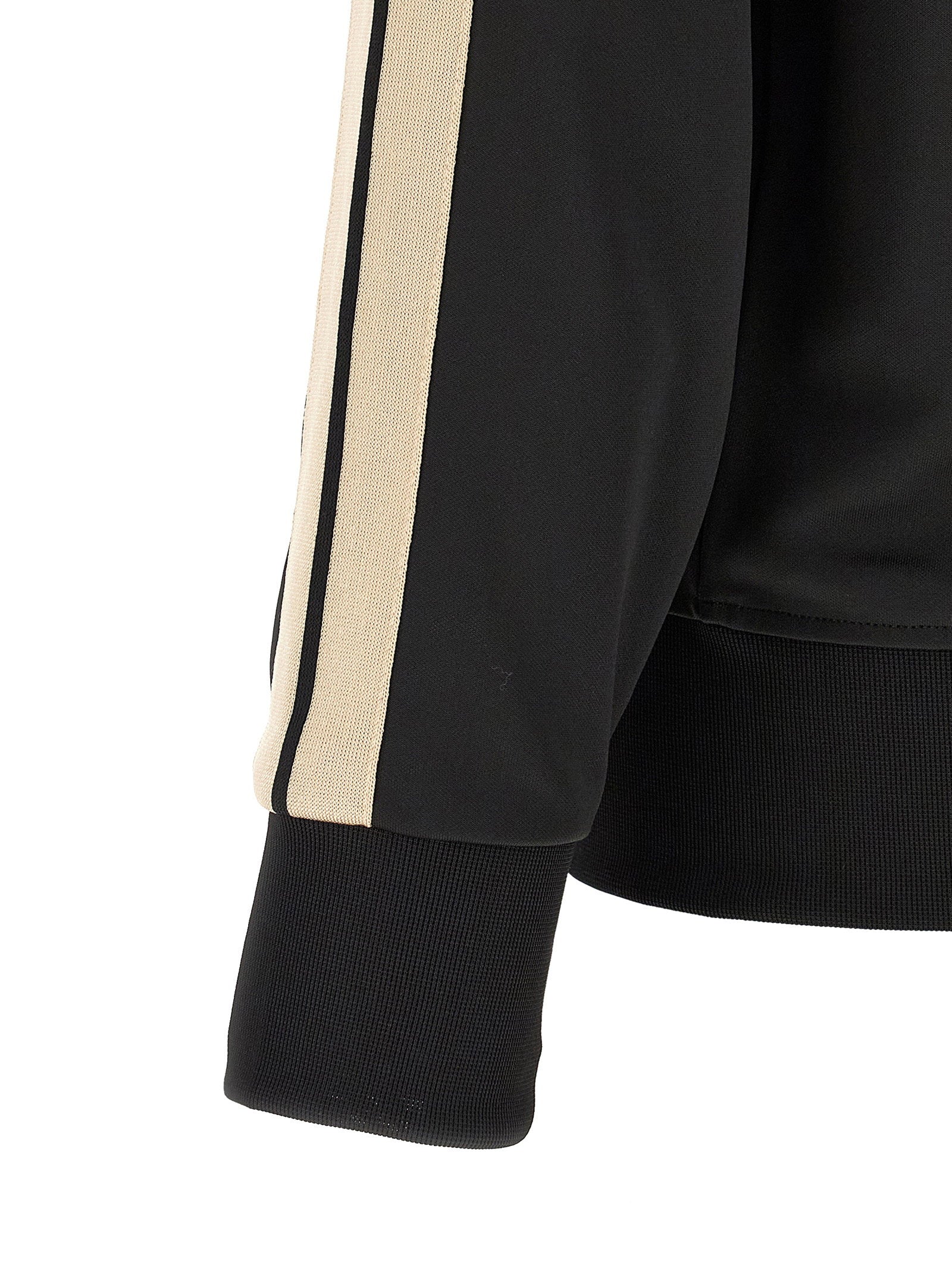 Palm Angels Track-Stripe Technical Sweatshirt — Black - L, view 4