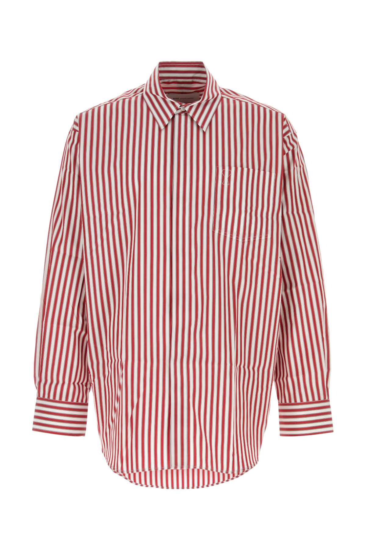 AMI Paris Cotton Shirt — Red by AMI Paris