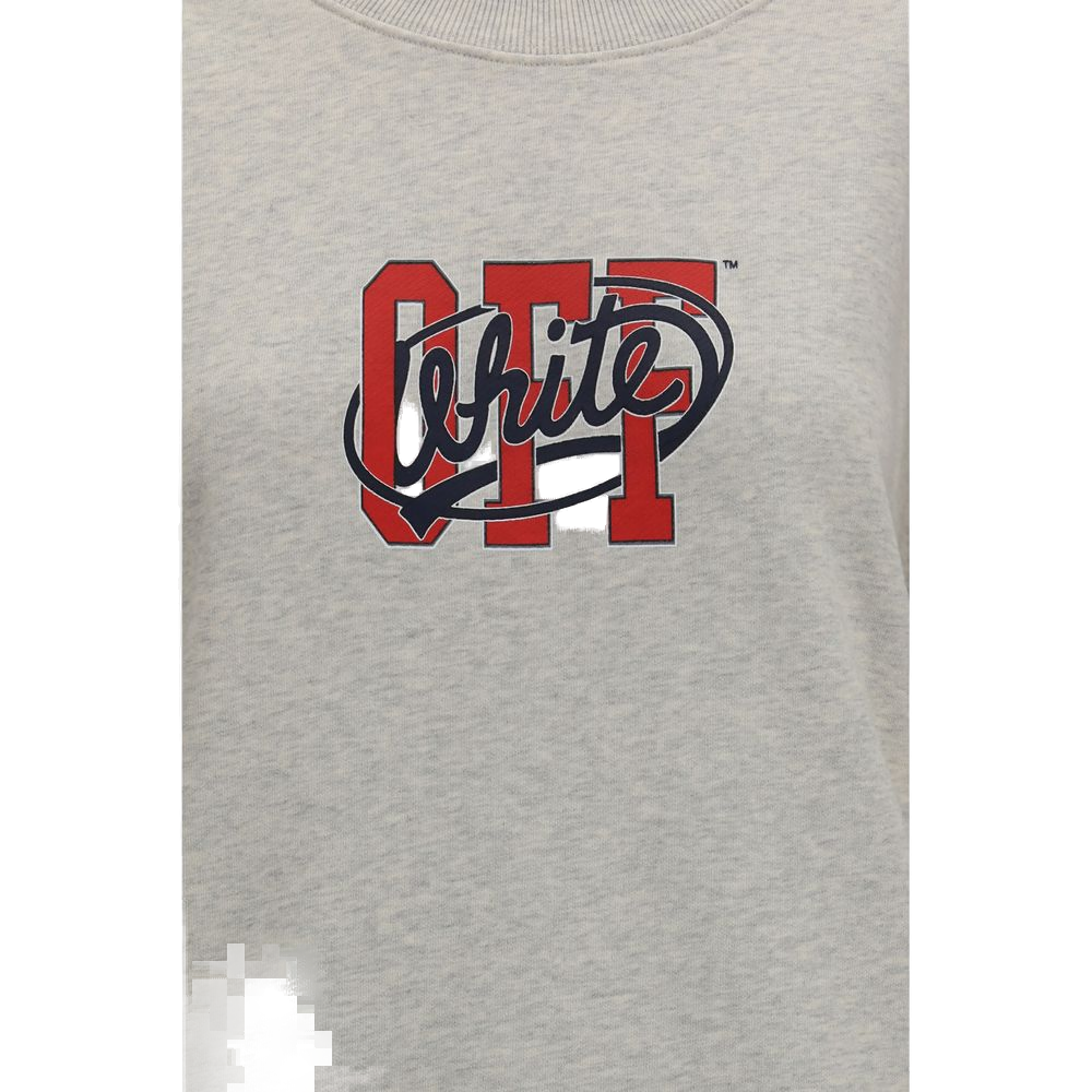Off-White Off College Sweatshirt — Gray, view 3
