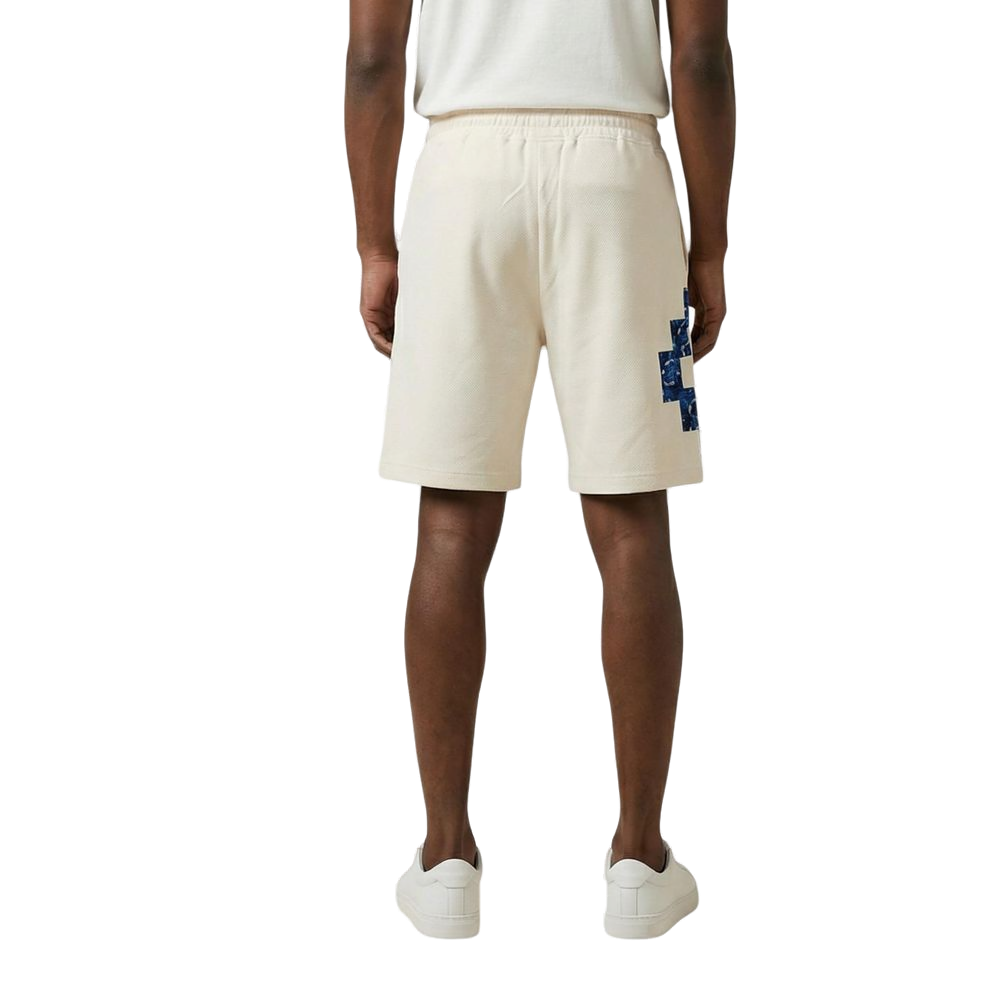 County Of Milan Cotton Bermuda Shorts — Cream, view 4