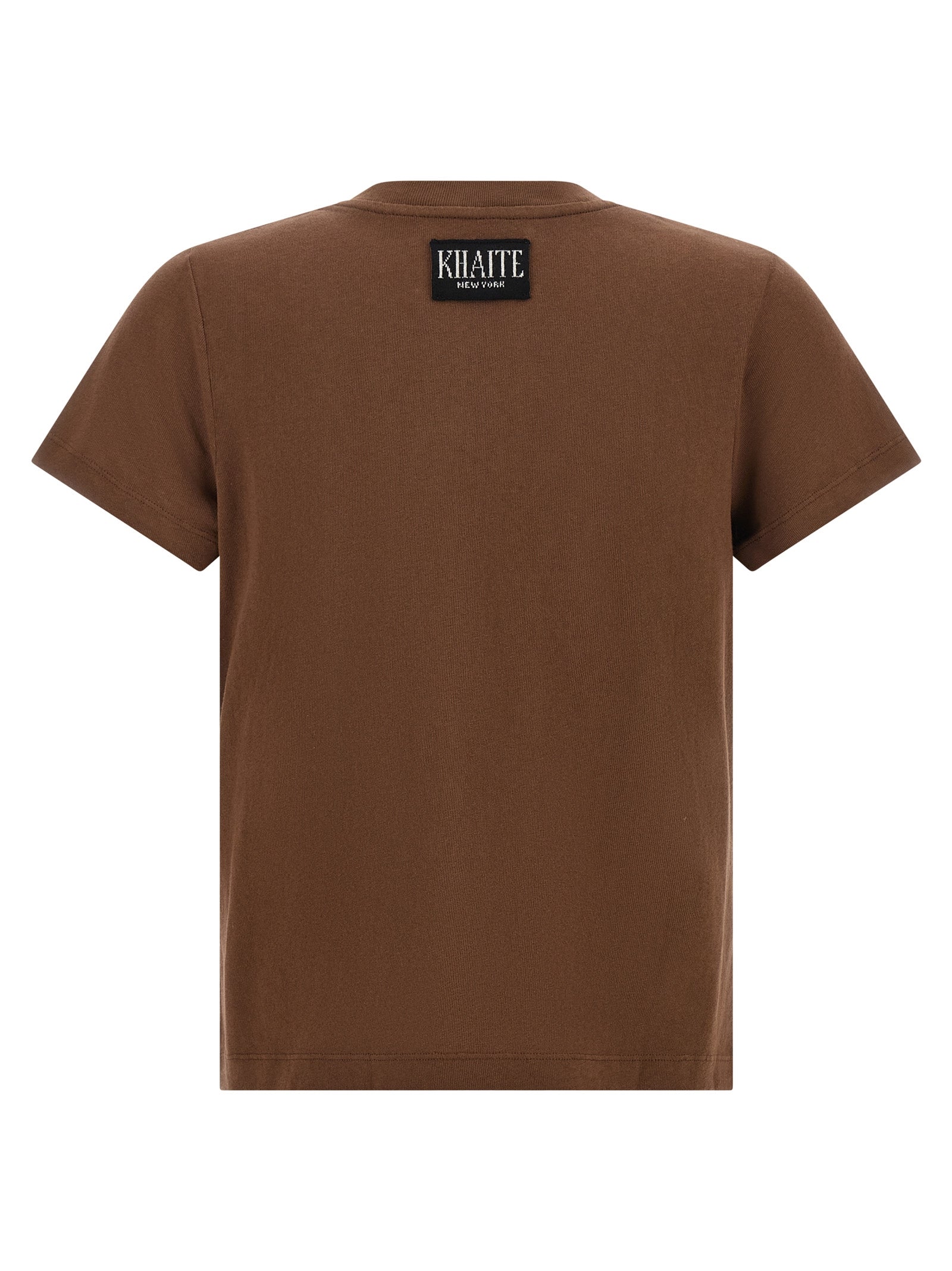Khaite Emmylou T-Shirt — Brown, view 2