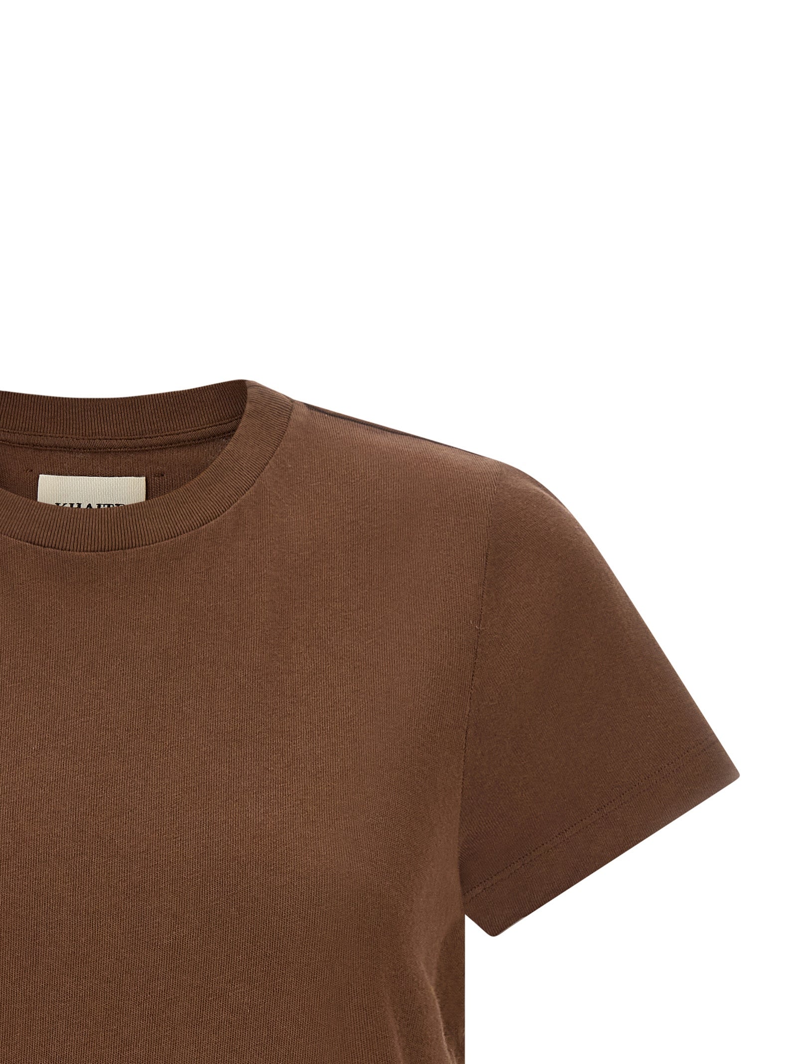 Khaite Emmylou T-Shirt — Brown, view 3