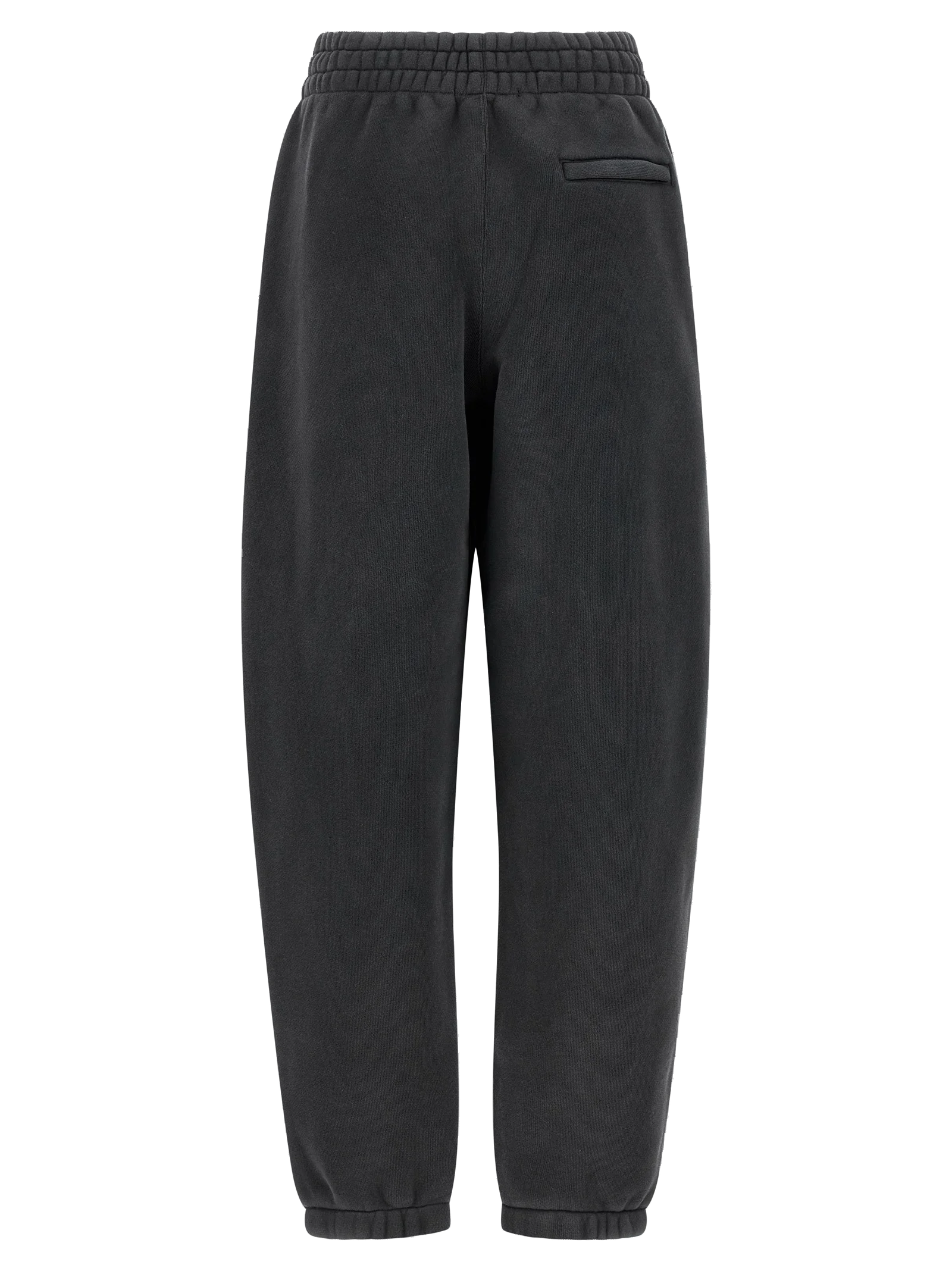T By Alexander Wang Rhinestone Logo Cotton Joggers — Black, view 2