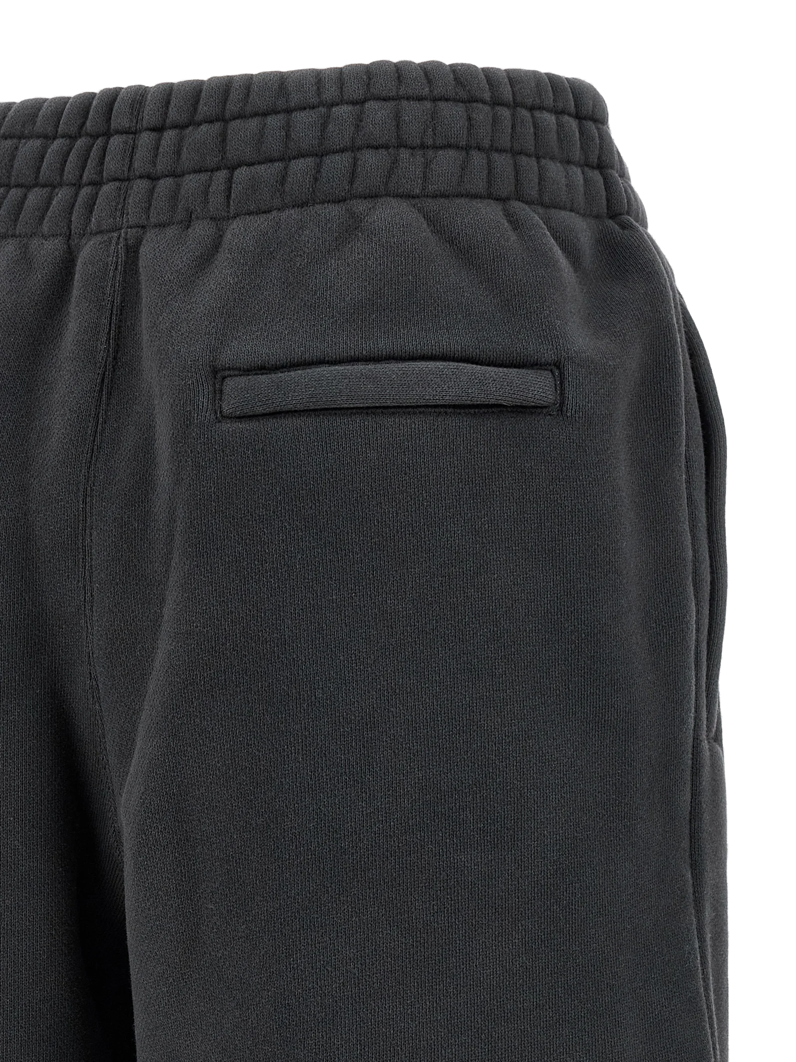 T By Alexander Wang Rhinestone Logo Cotton Joggers — Black, view 4