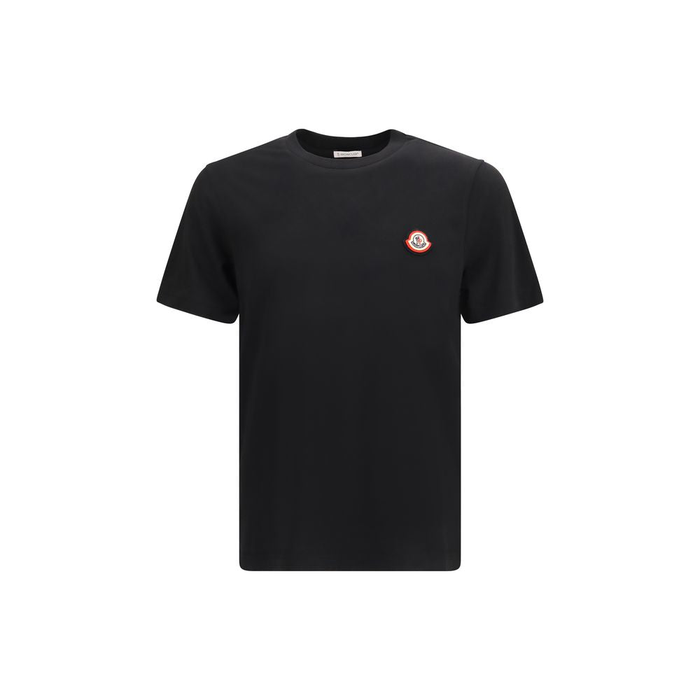 Moncler Logo-Patched Cotton T-Shirt — Black by Moncler