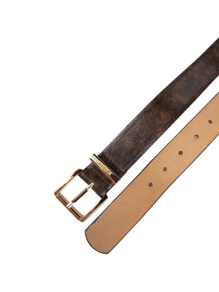 Michael Kors Leather Belt — Brown, view 2
