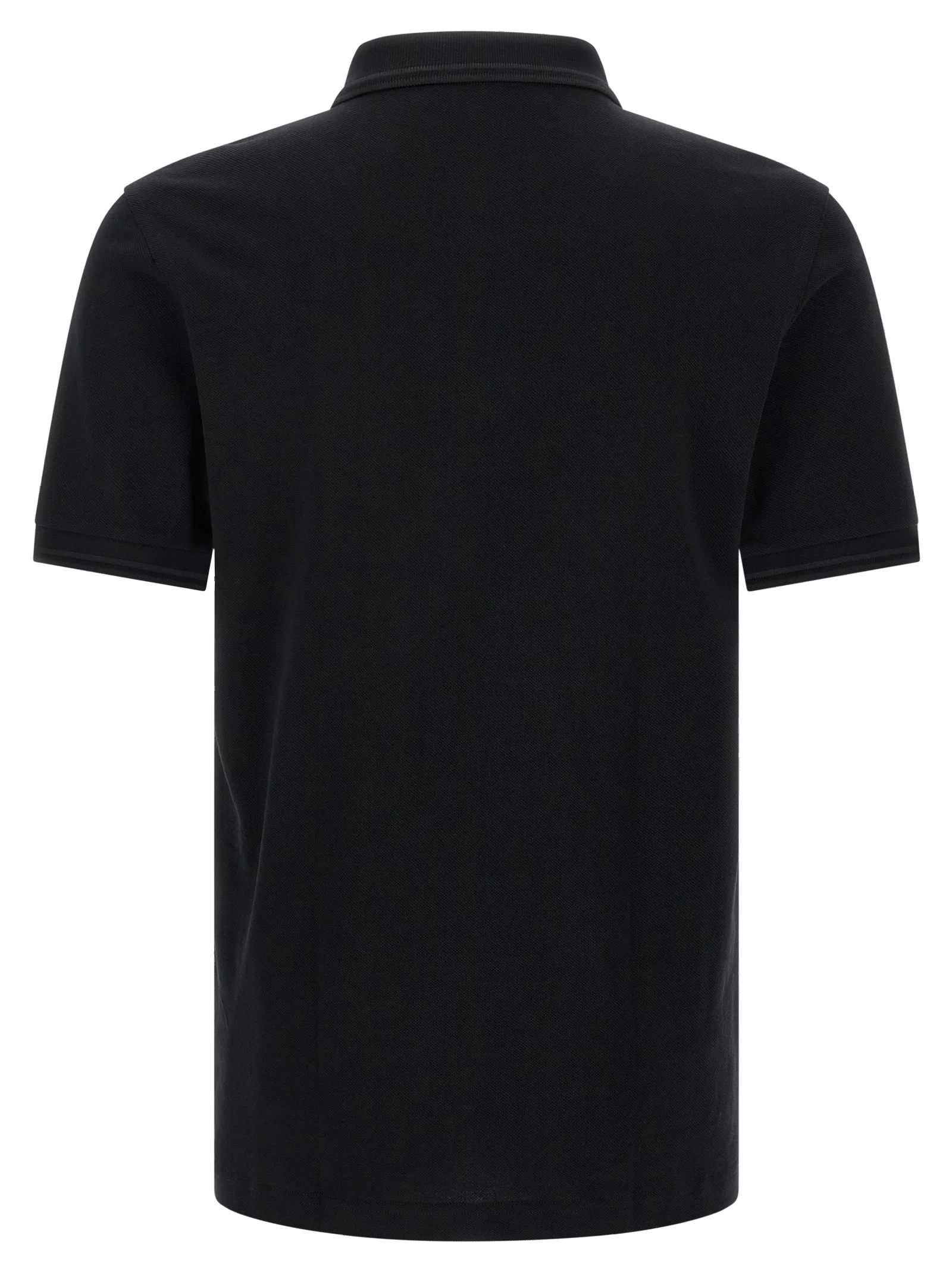 Comme des Garçons Embroidered Logo Cotton Piqué Polo — Black, view 2
