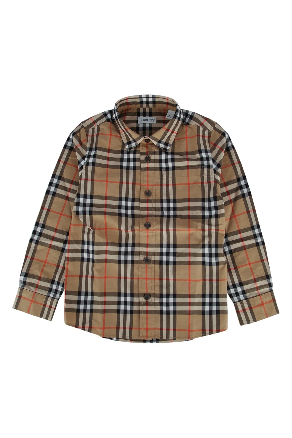 Burberry Jr Owen Shirt — Beige by Burberry Jr