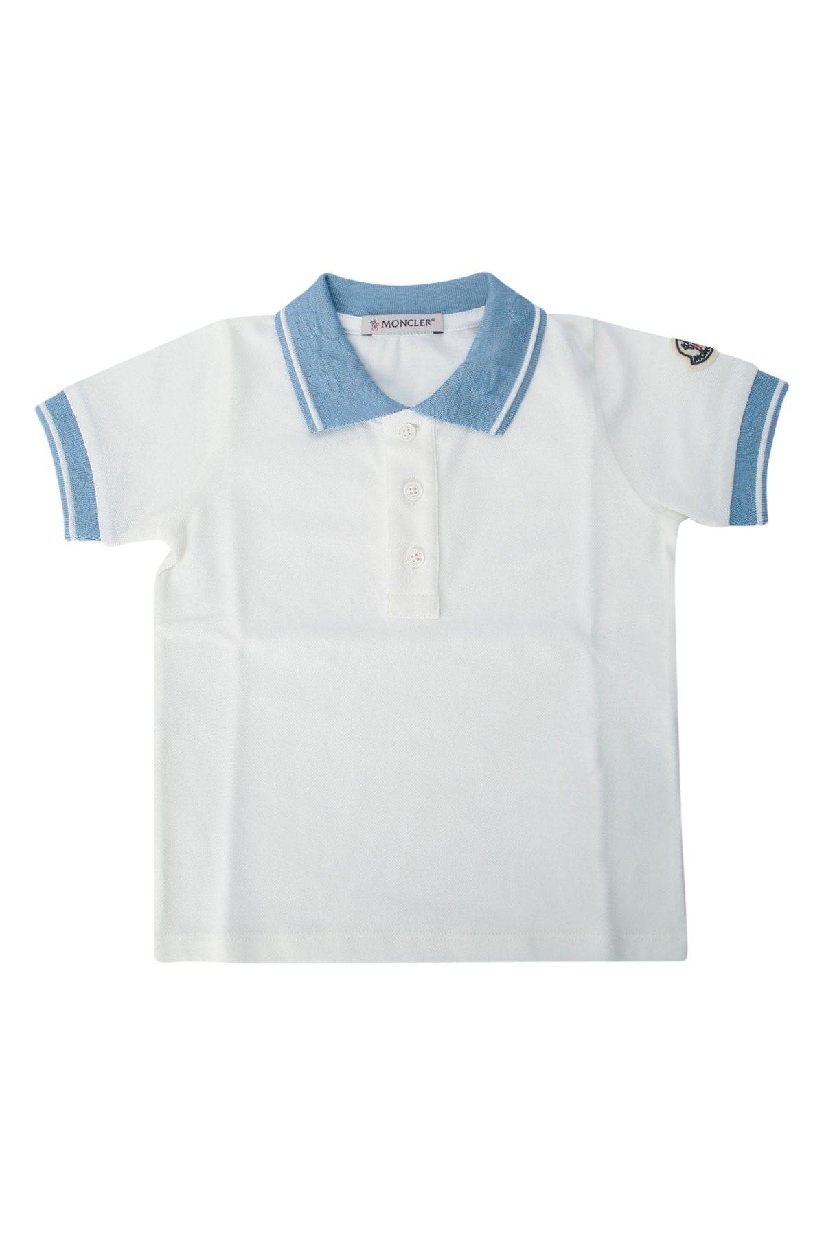 Moncler Jr Polo Polo — White by Moncler Jr