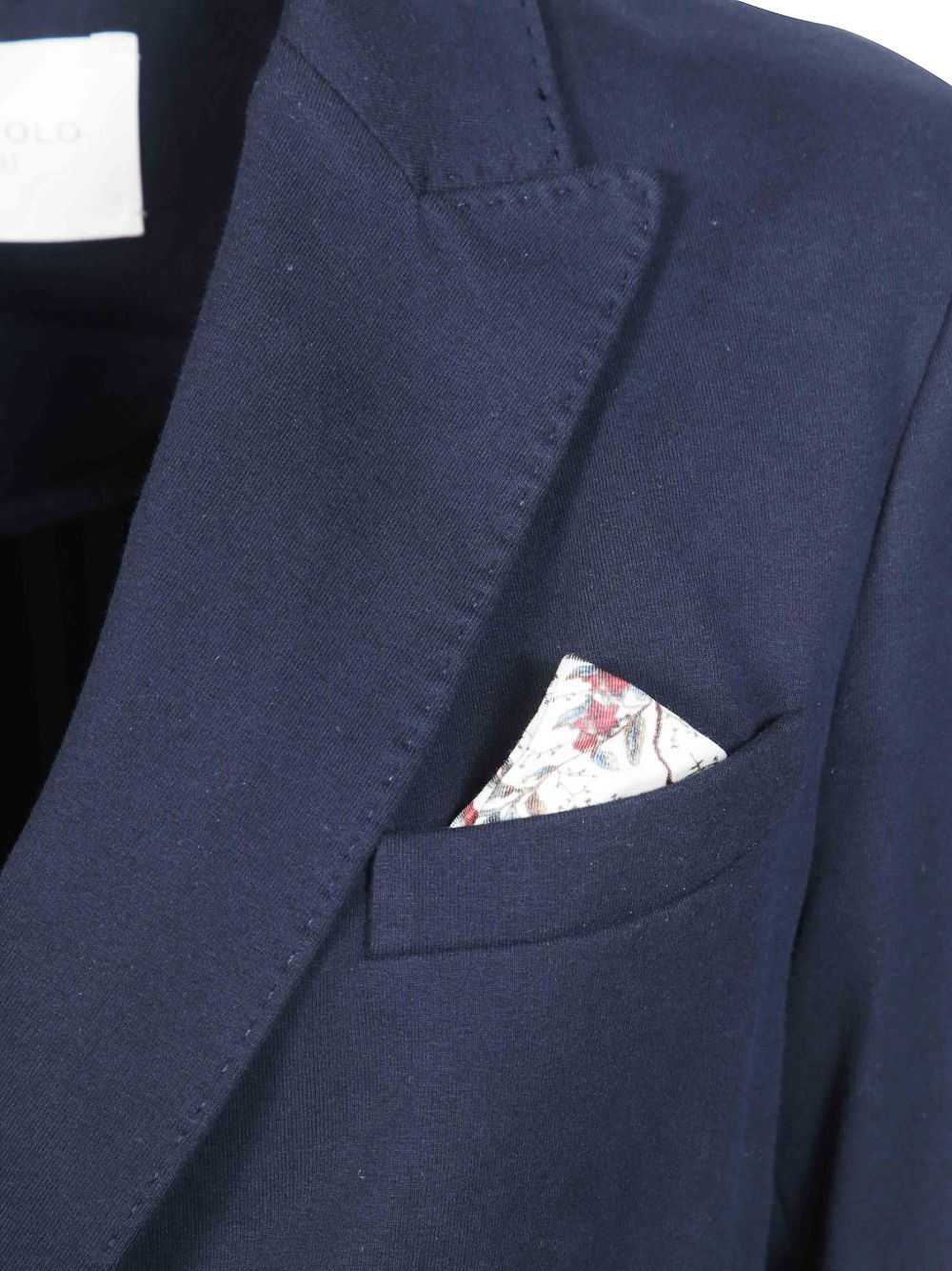 Circolo 1901 Double-Breasted Cotton Blazer — Navy, view 2